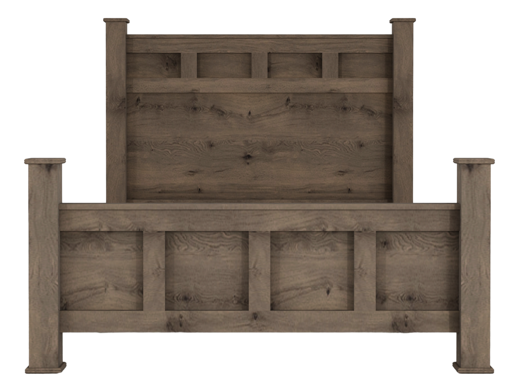 Weathered Gray Ash Bed