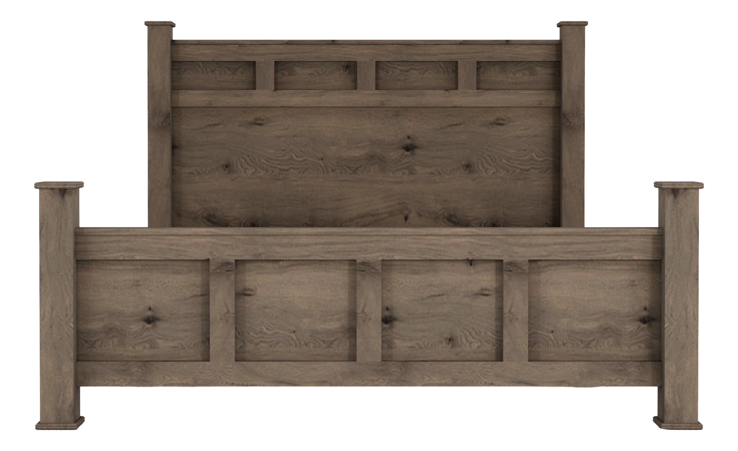 Weathered Gray Ash Bed
