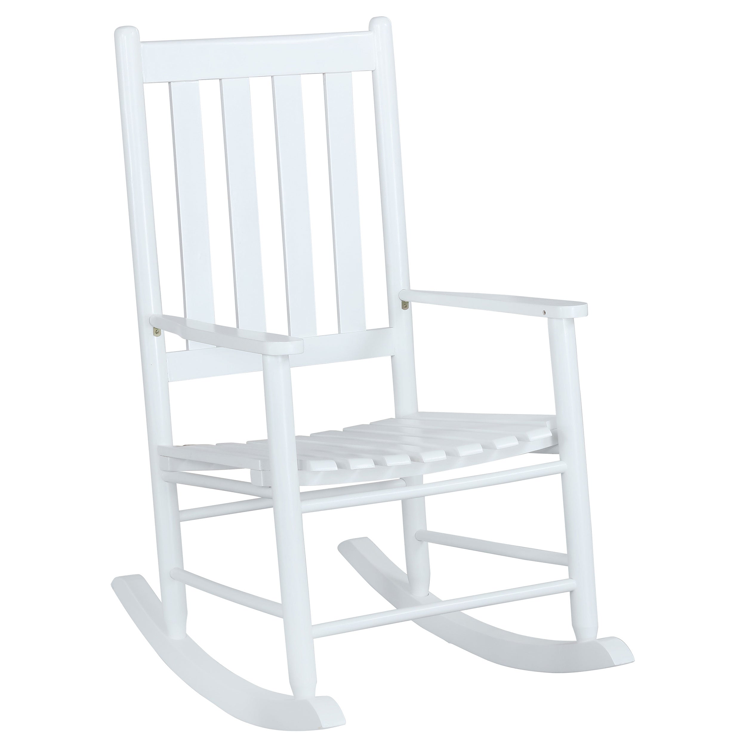 Annie Slat Back Solid Wood Rocking Chair Black