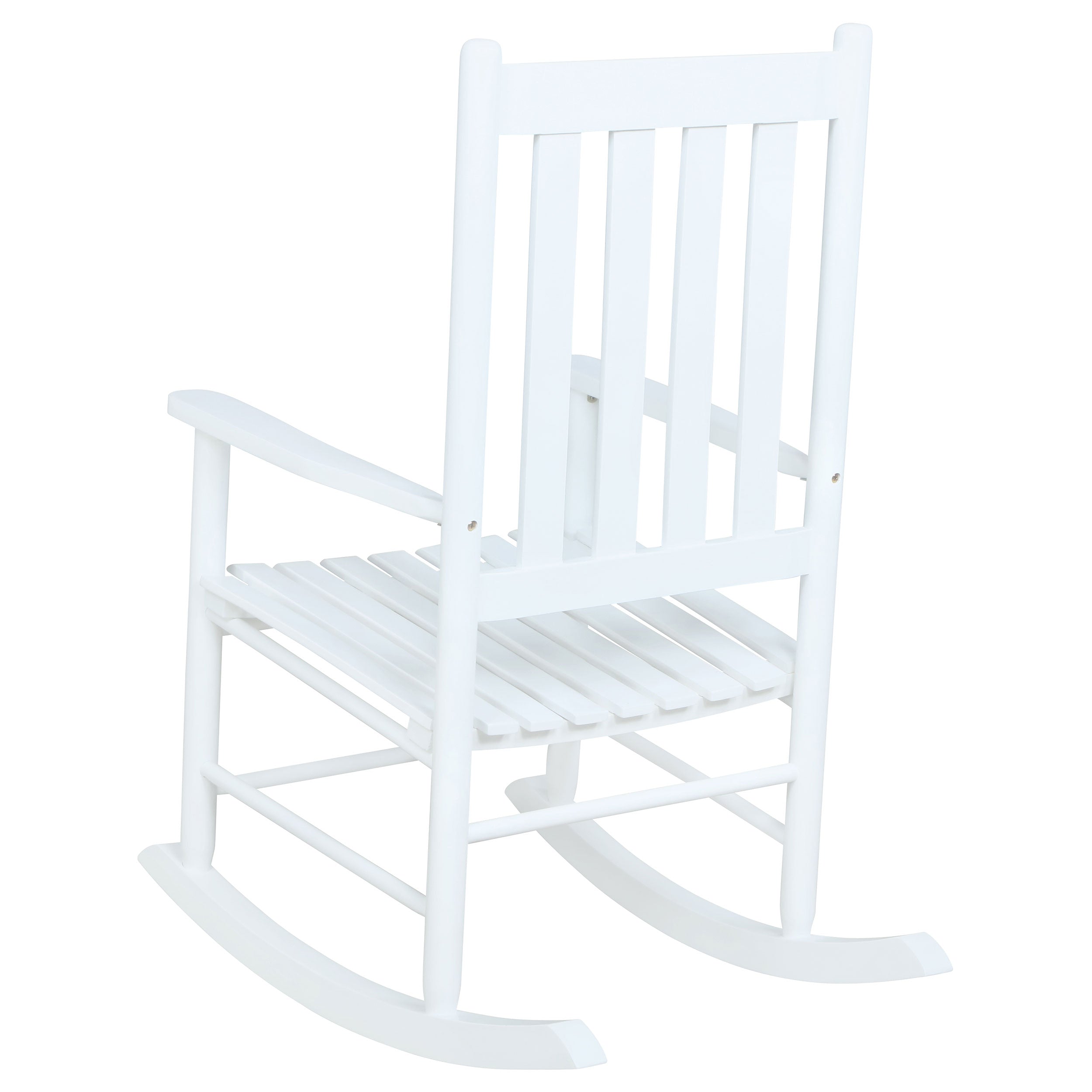 Annie Slat Back Solid Wood Rocking Chair Black