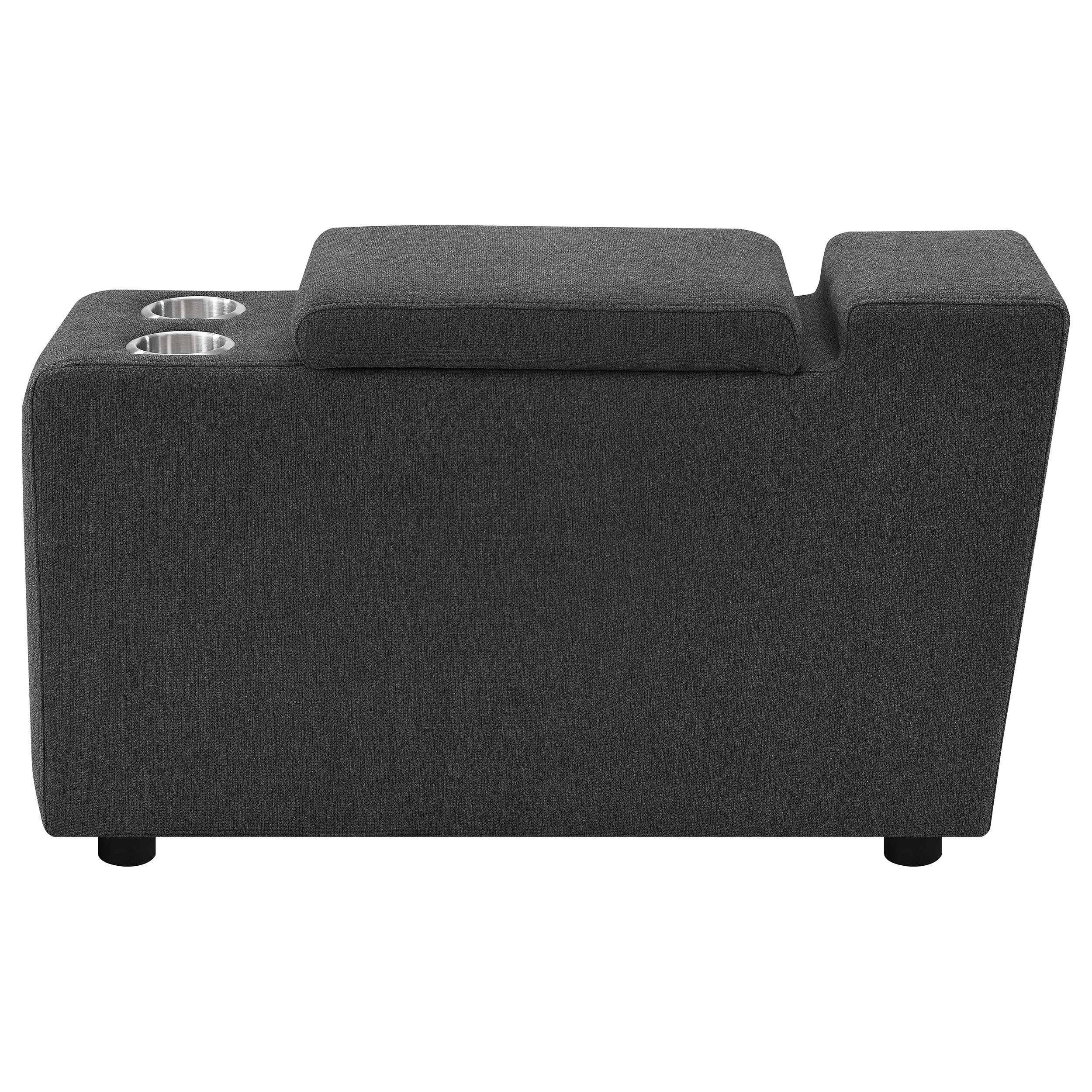 Collins Modular Power Armless Recliner Dark Grey
