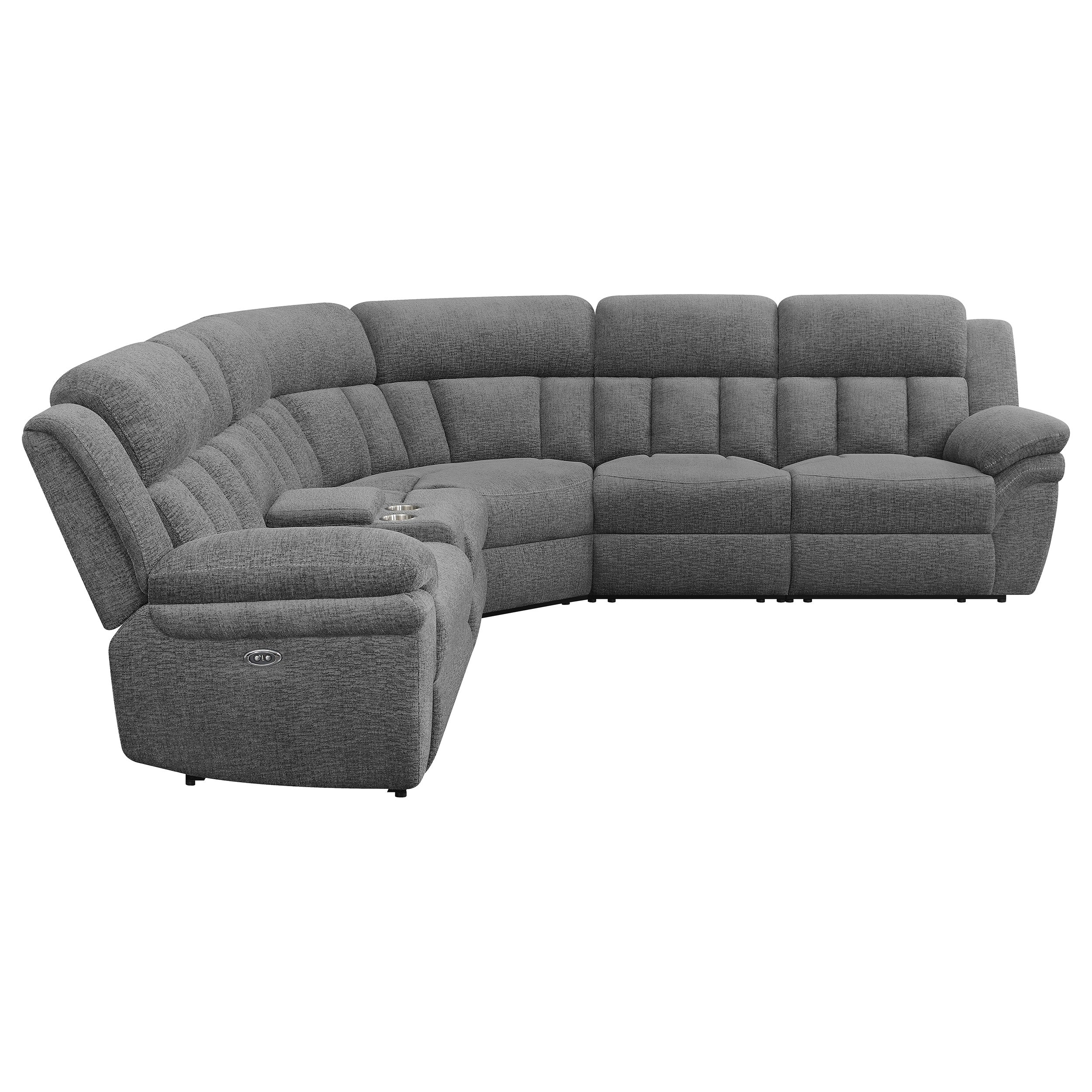 Bahrain  Modular Power Reclining Sectional Charcoal