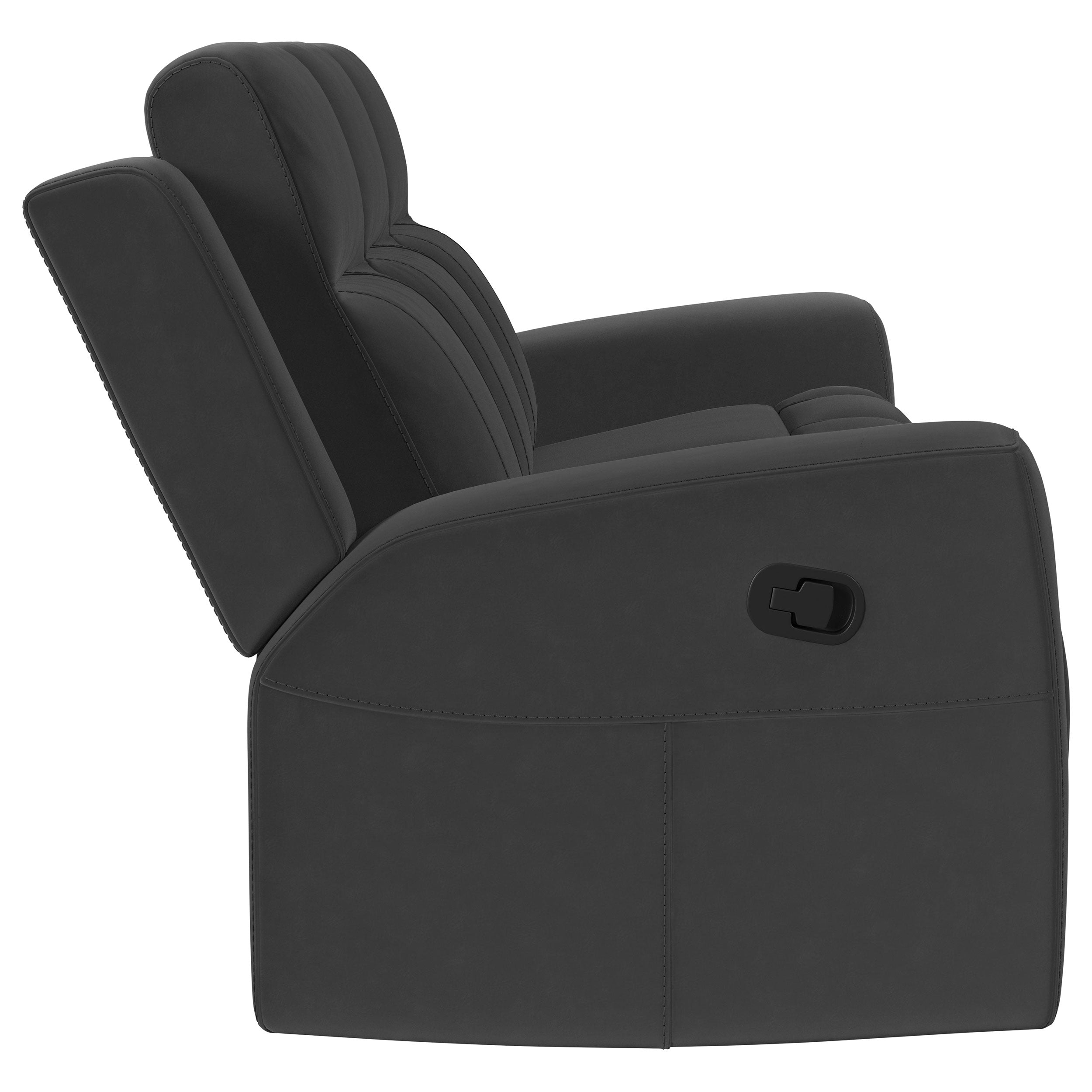 Brentwood  Upholstered Reclining Sofa Set Charcoal