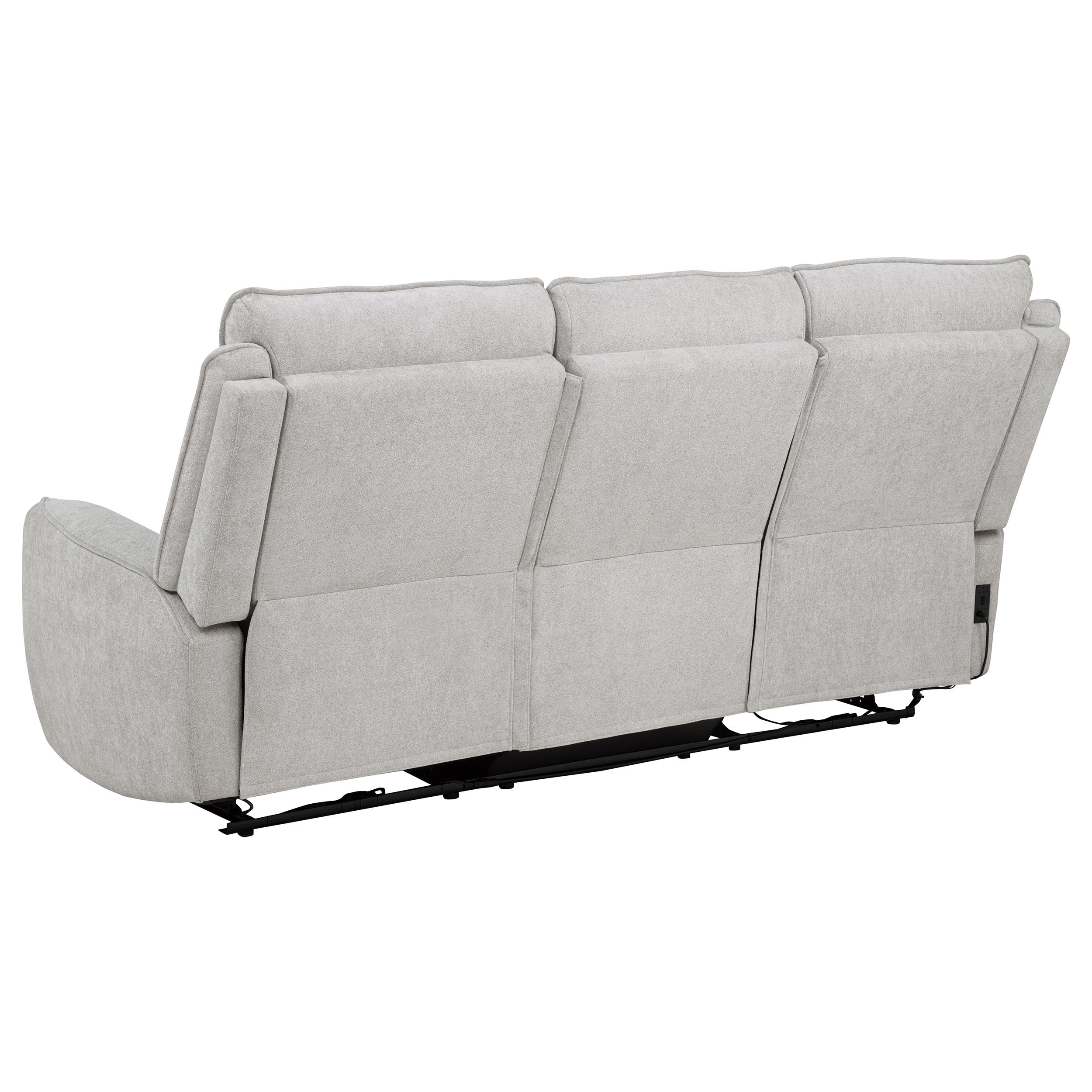 Sylmar Chenille Power Reclining Sofa Set Dove Grey