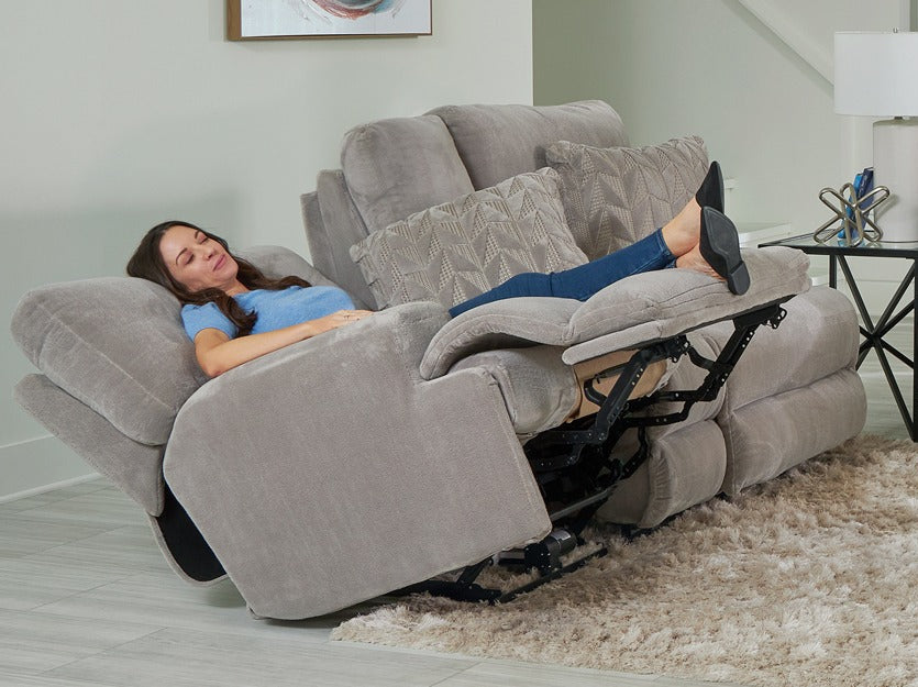 Renaldo Stone Zero Gravity Power Reclining Loveseat