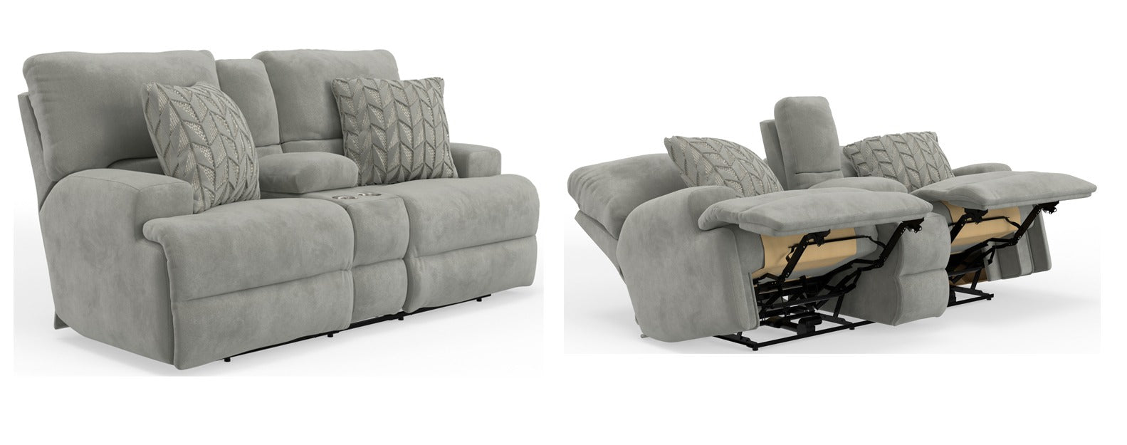Renaldo Stone Zero Gravity Power Reclining Loveseat