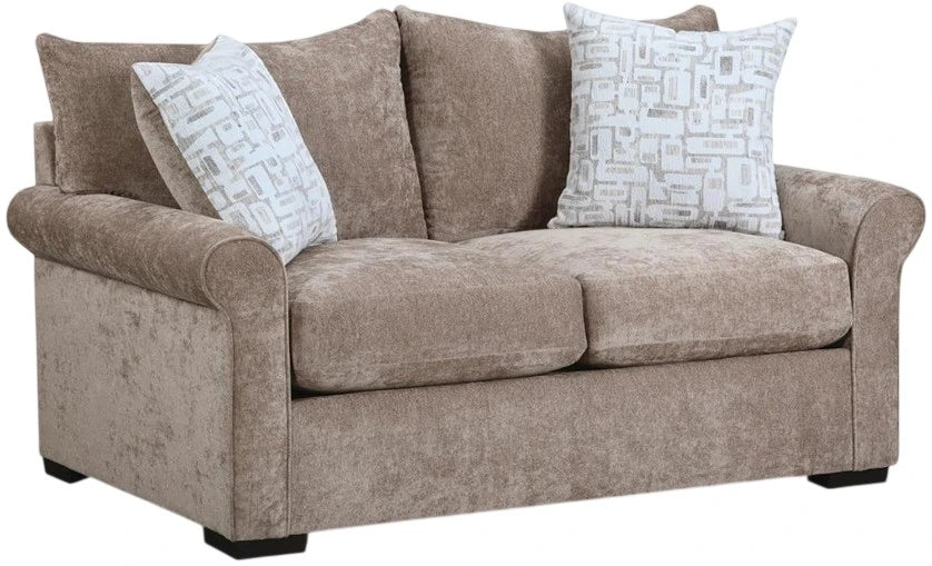 Nadia Mushroom Sofa and Loveseat Set