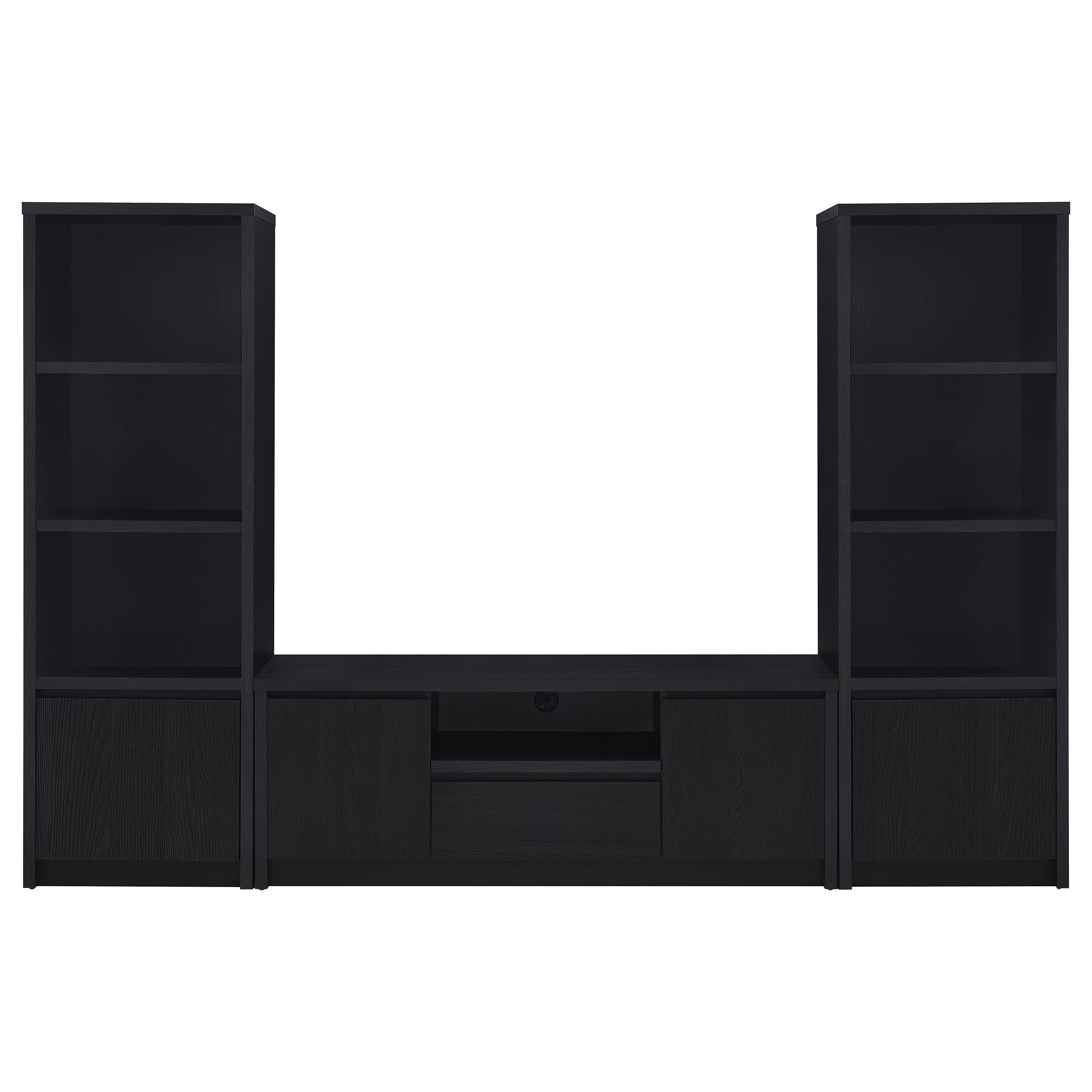 Winfield  Entertainment Center 60-inch TV Stand Black