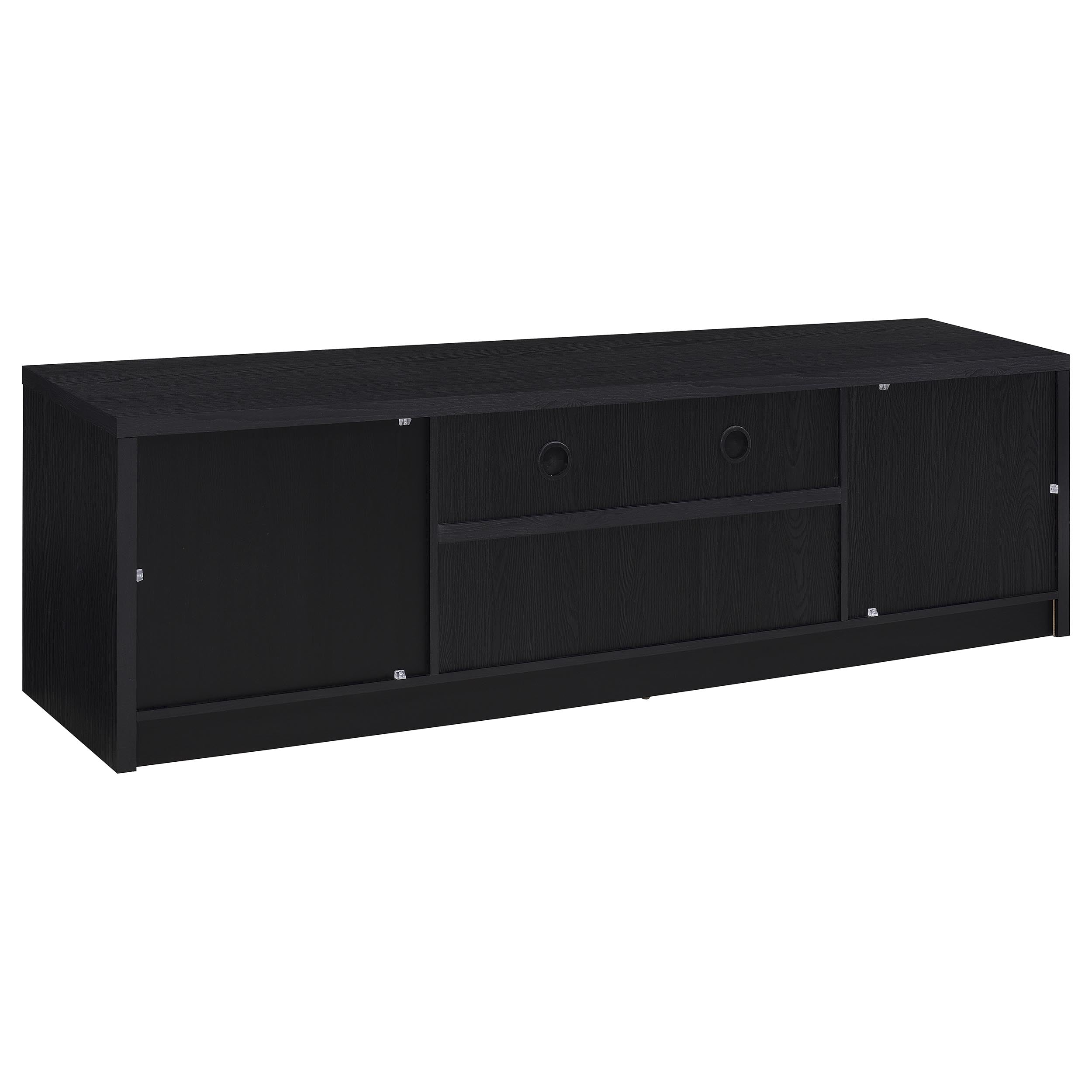 Winfield  Entertainment Center 78-inch TV Stand Black