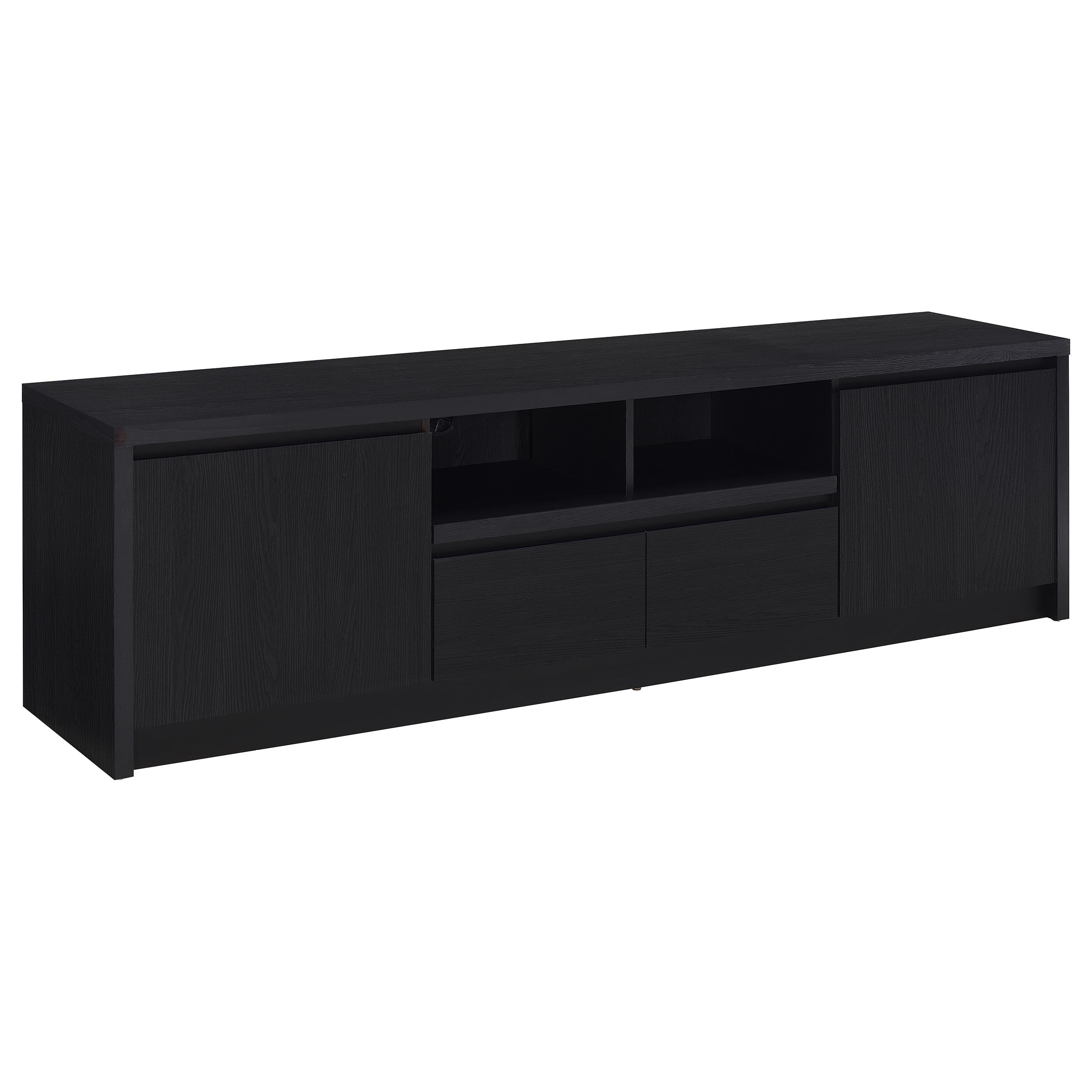Winfield 2-door TV Stand Media Console Black