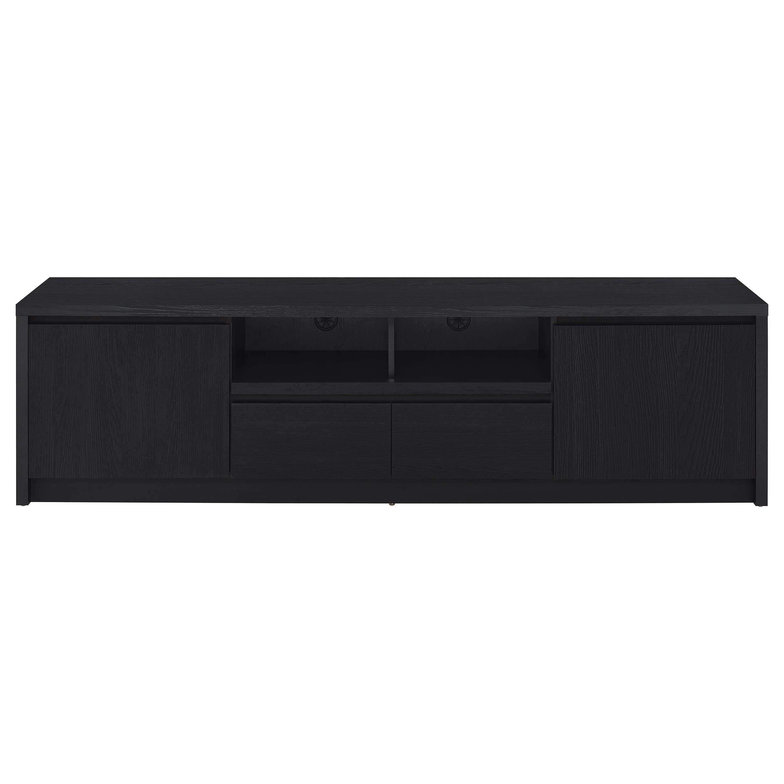 Winfield 2-door TV Stand Media Console Black