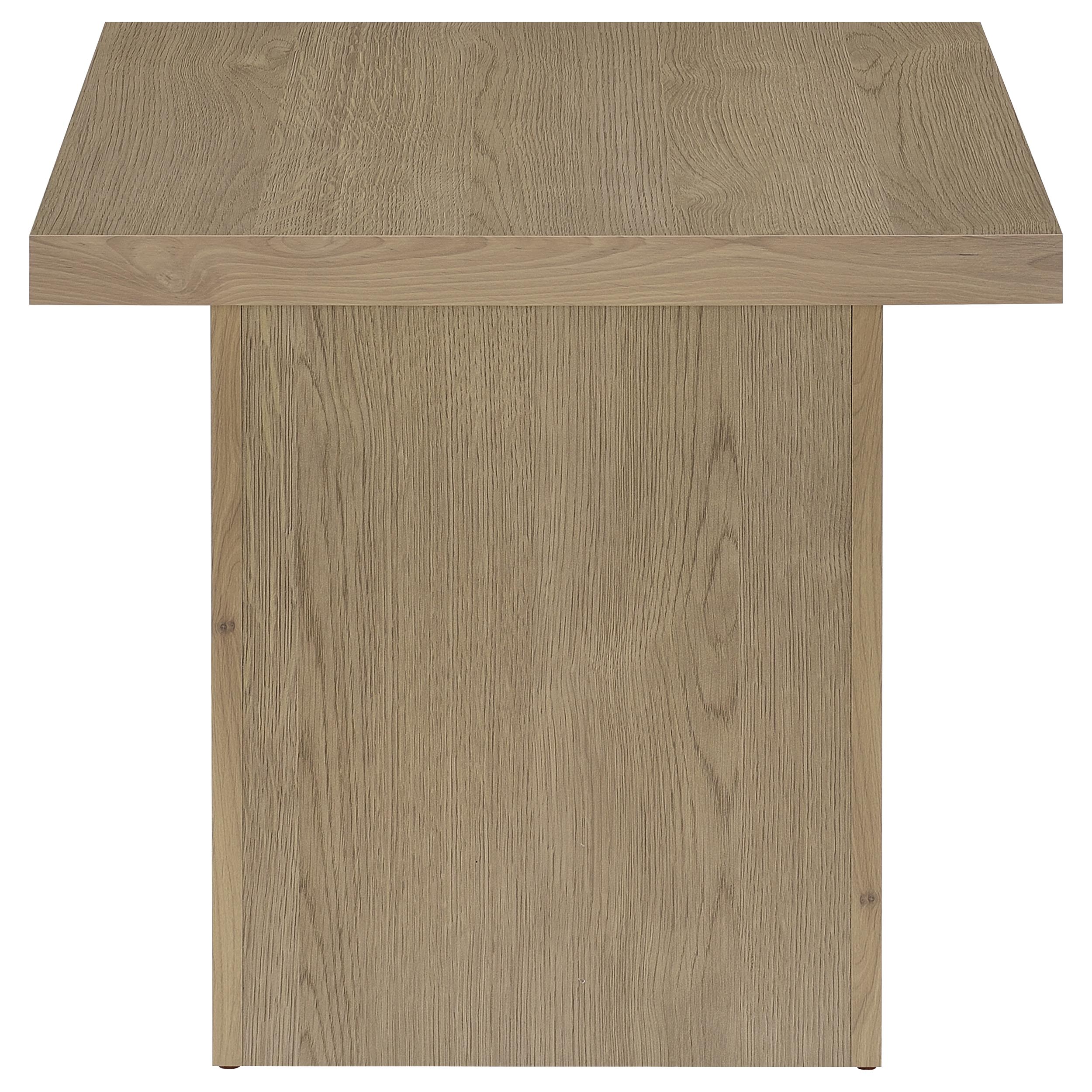 Devar Square Engineered Wood Side End Table Latte