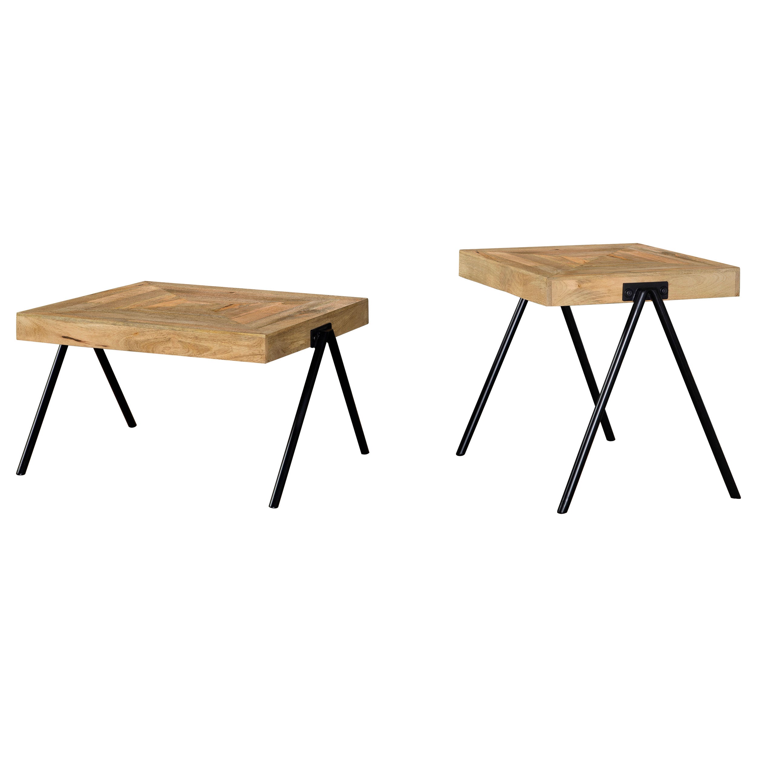 Avery Solid Mango Coffee and End Table Set Natural