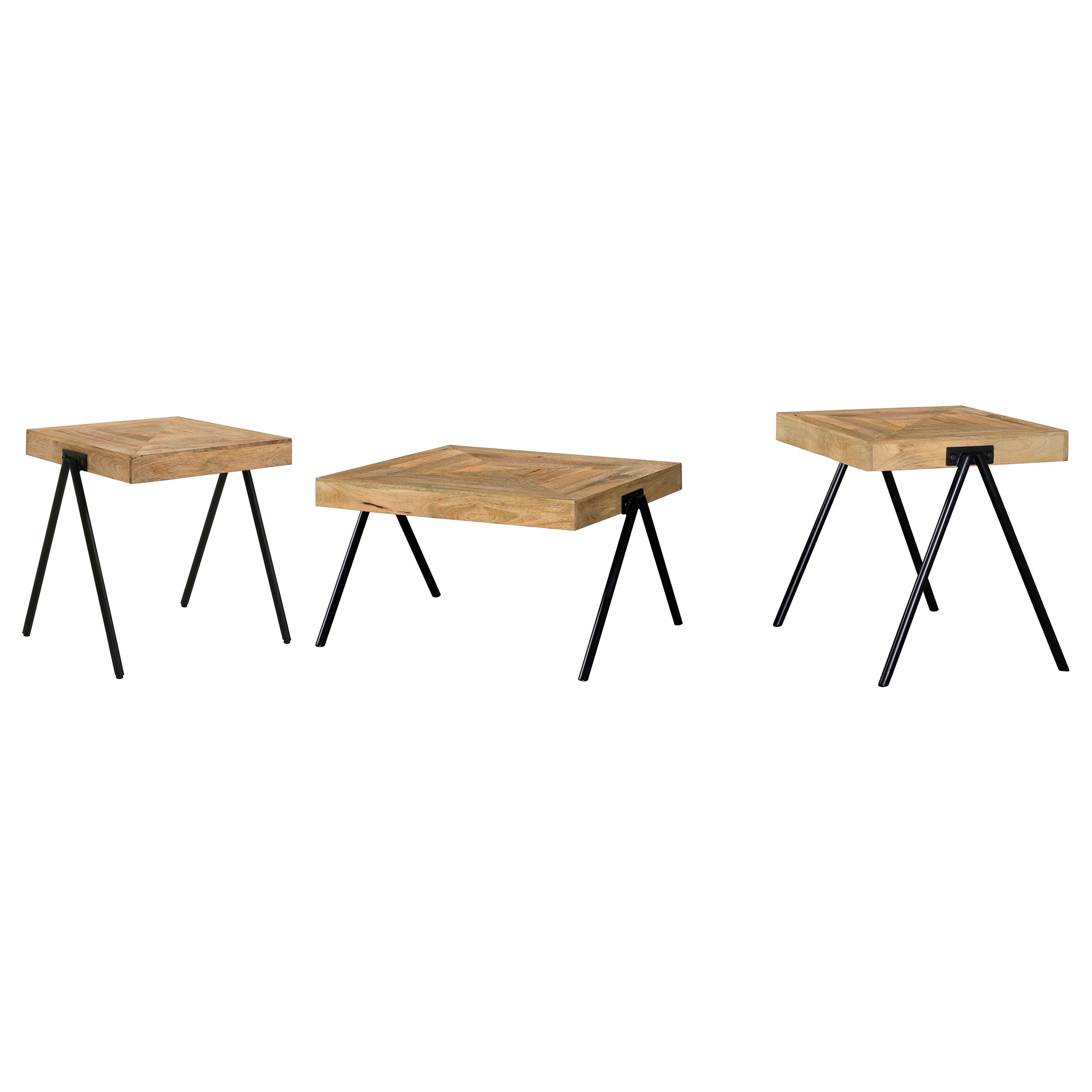 Avery Solid Mango Coffee and End Table Set Natural