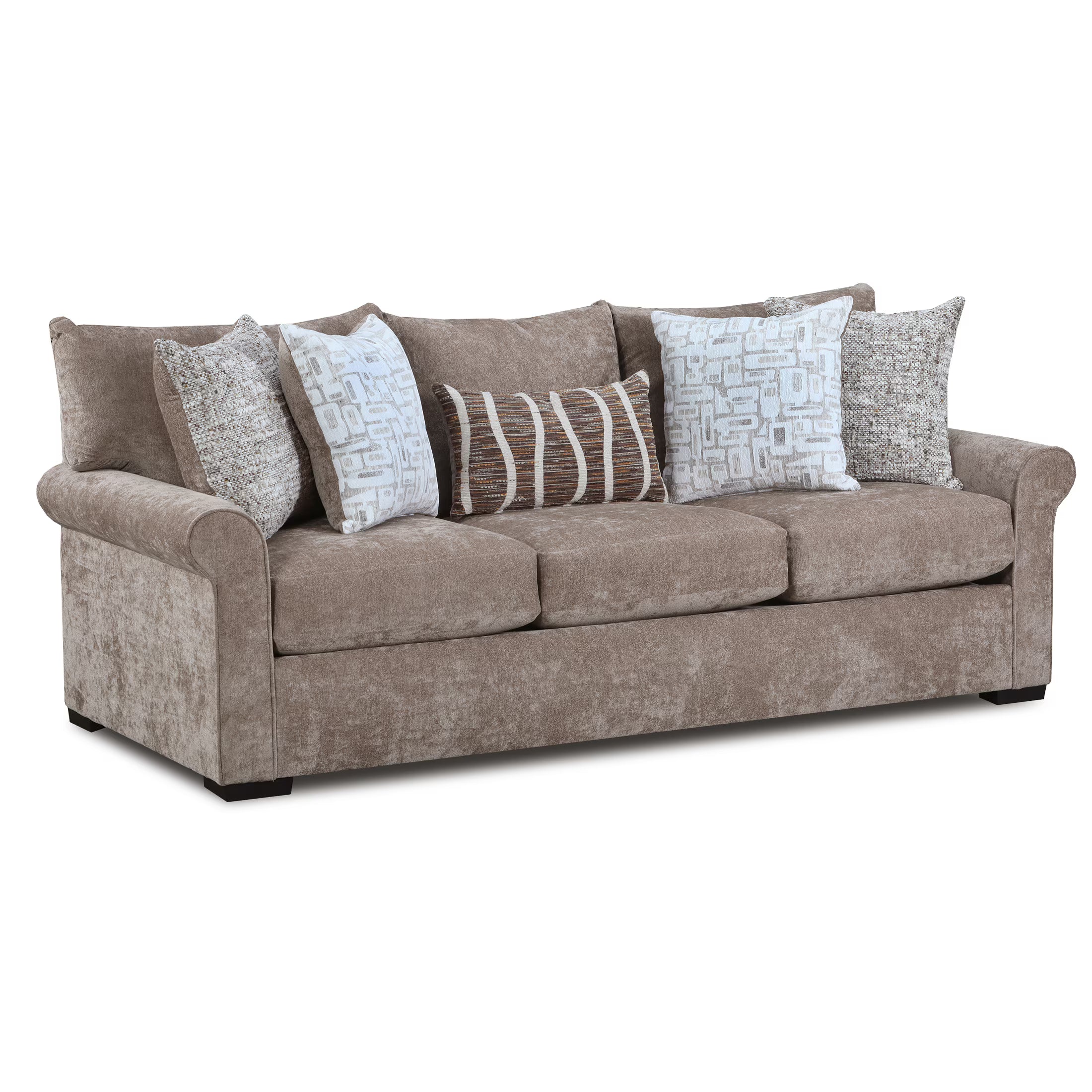 Nadia Mushroom Sofa and Loveseat Set