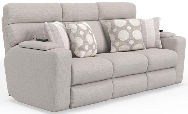 Sanctuary Winter Power Reclining Sofa and Loveseat set with massage, hear, adjustable lumbar and headrest