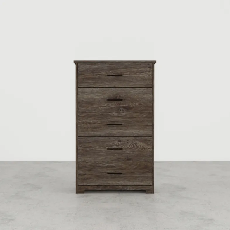 5-Drawer Chest of Drawers, Union Oak