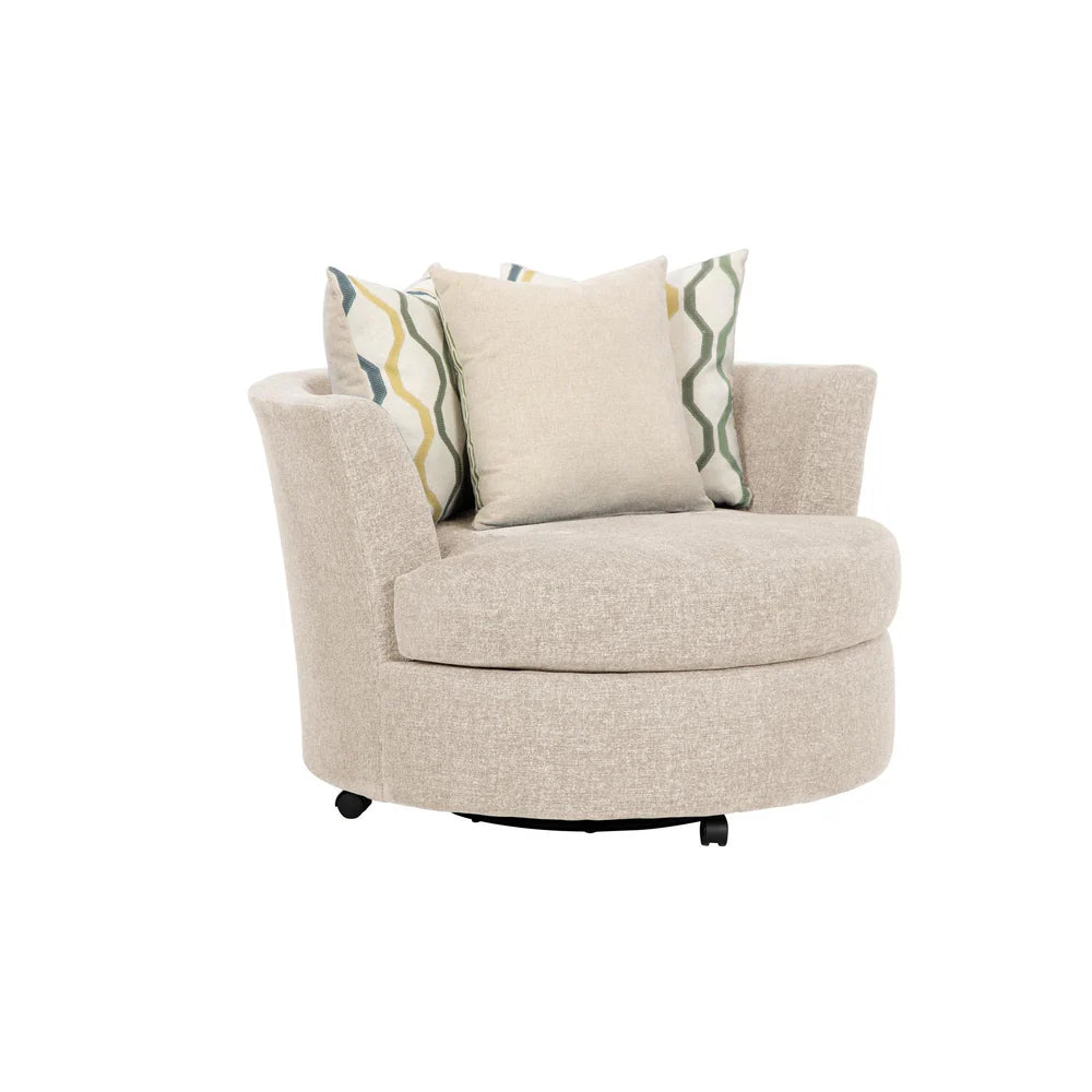 Tampa Cream Swivel Chair