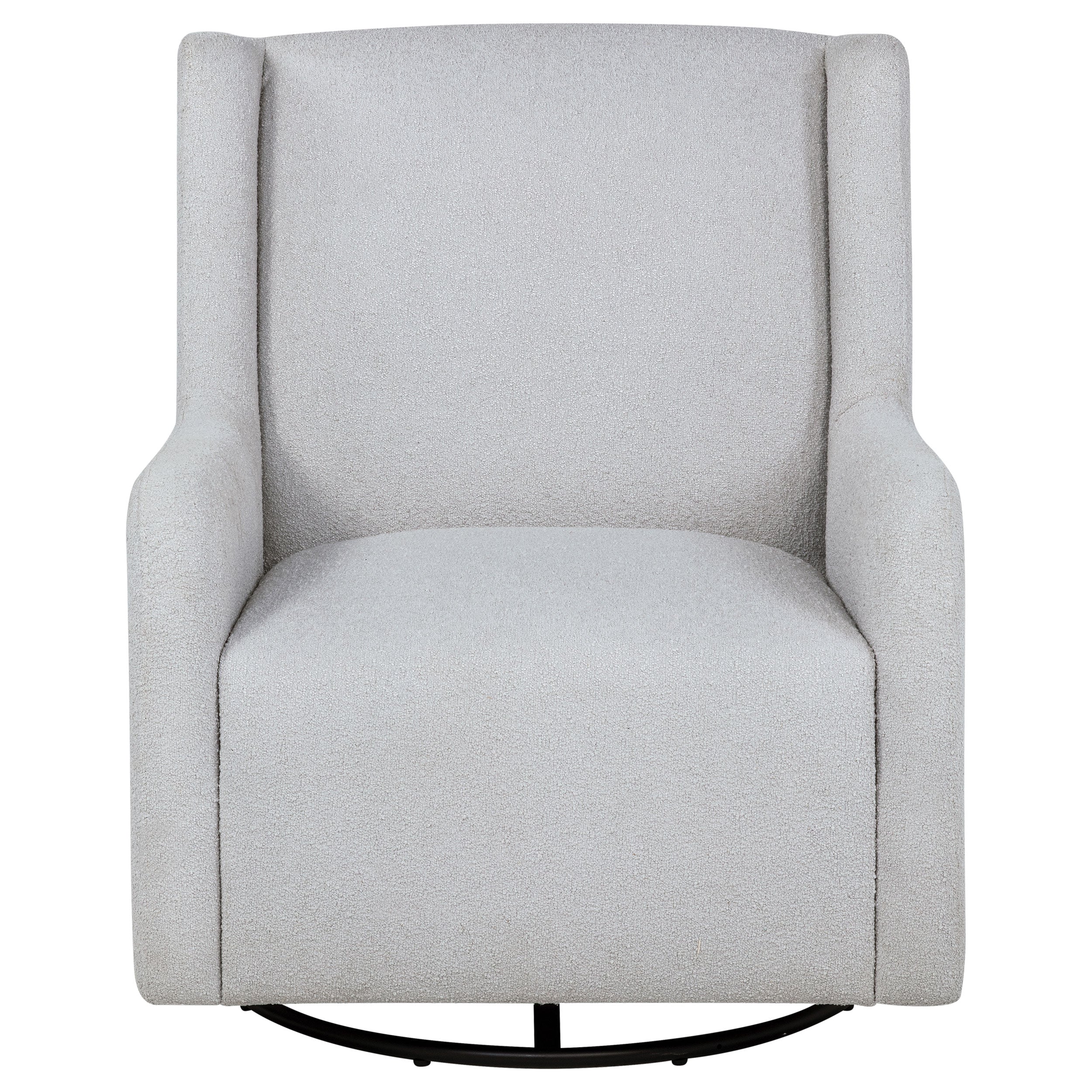 Serra Boucle Upholstered Swivel Glider Recliner Sandy Beige