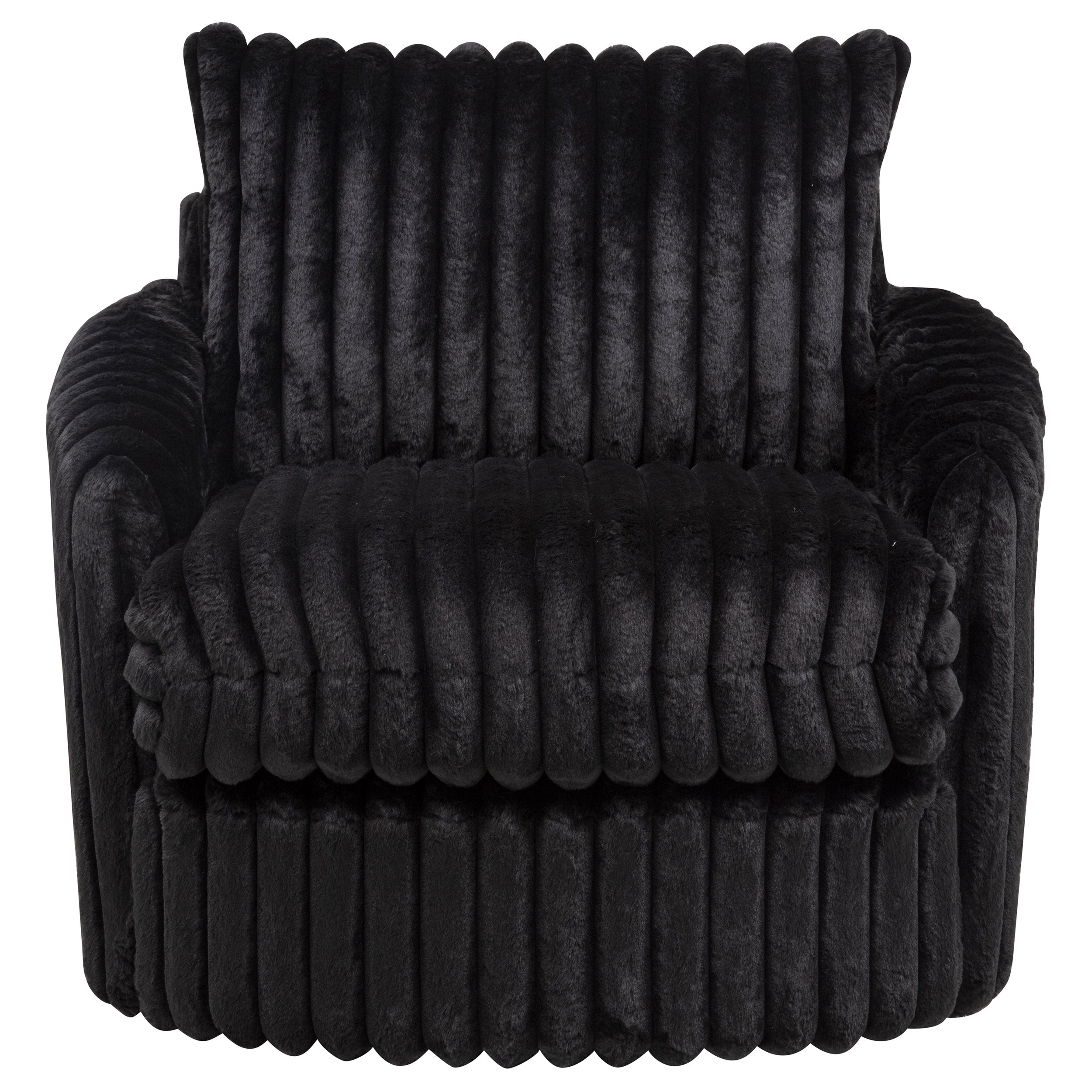 Sarco Corduroy Upholstered Swivel Accent Arm Chair Ivory