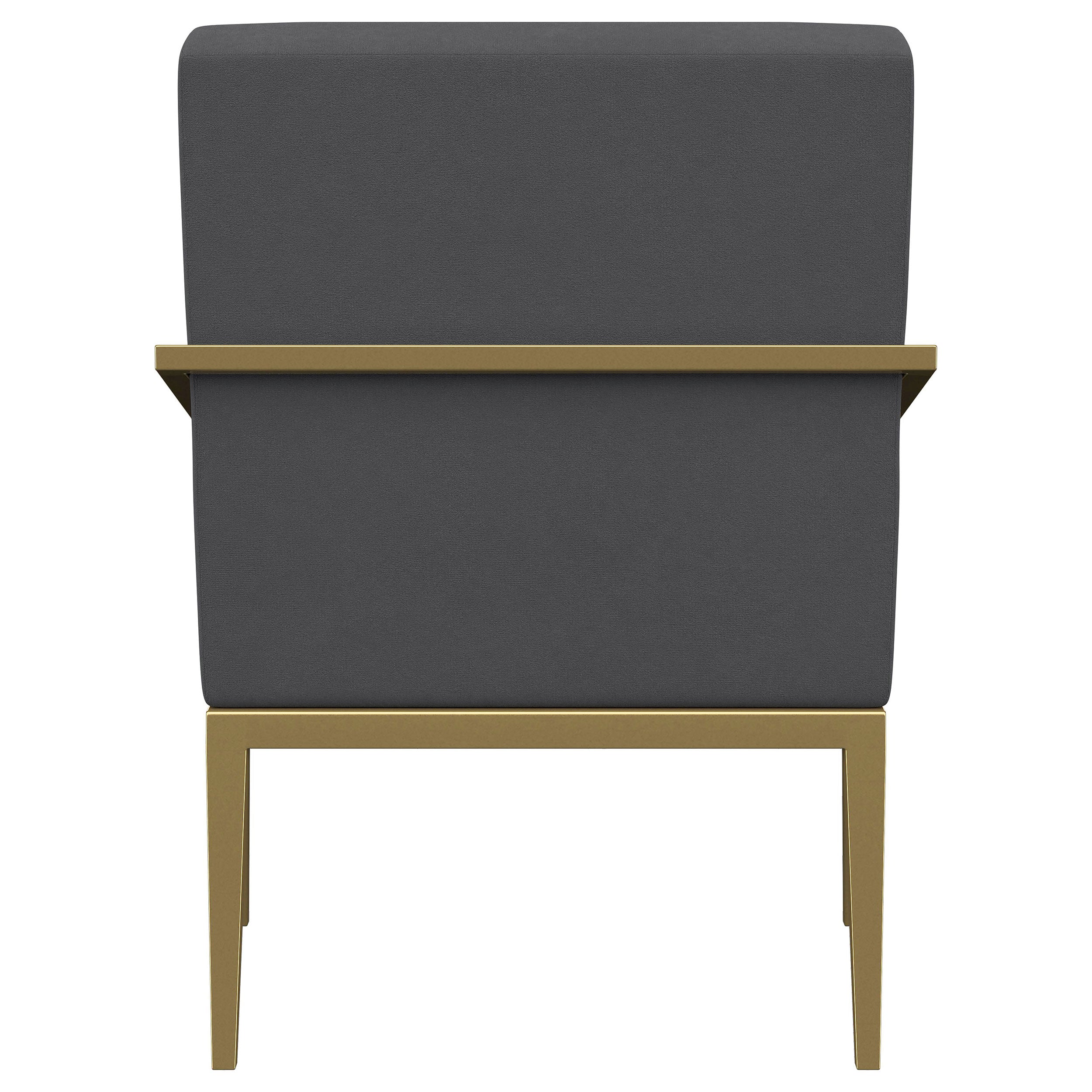 Kirra Upholstered Metal Arm Accent Chair Cream