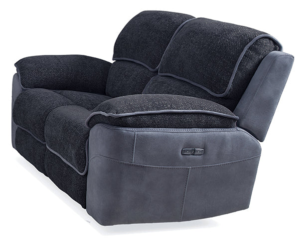 Paris Phantom Ink Power Reclining Sofa and Loveseat Set