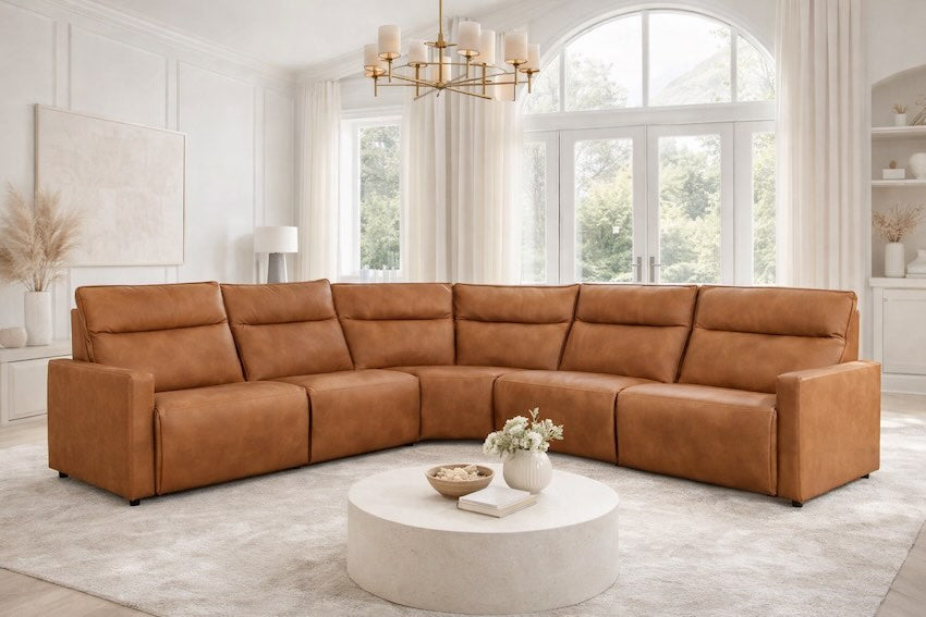 Adell 5-Piece Modular Dual Power Reclining Sectional