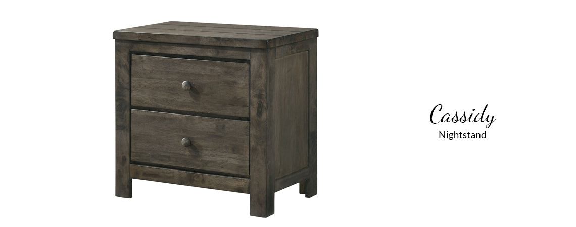 Cassidy 4PC Bedroom Set (Bed, Dresser, Mirror, Nightstand)