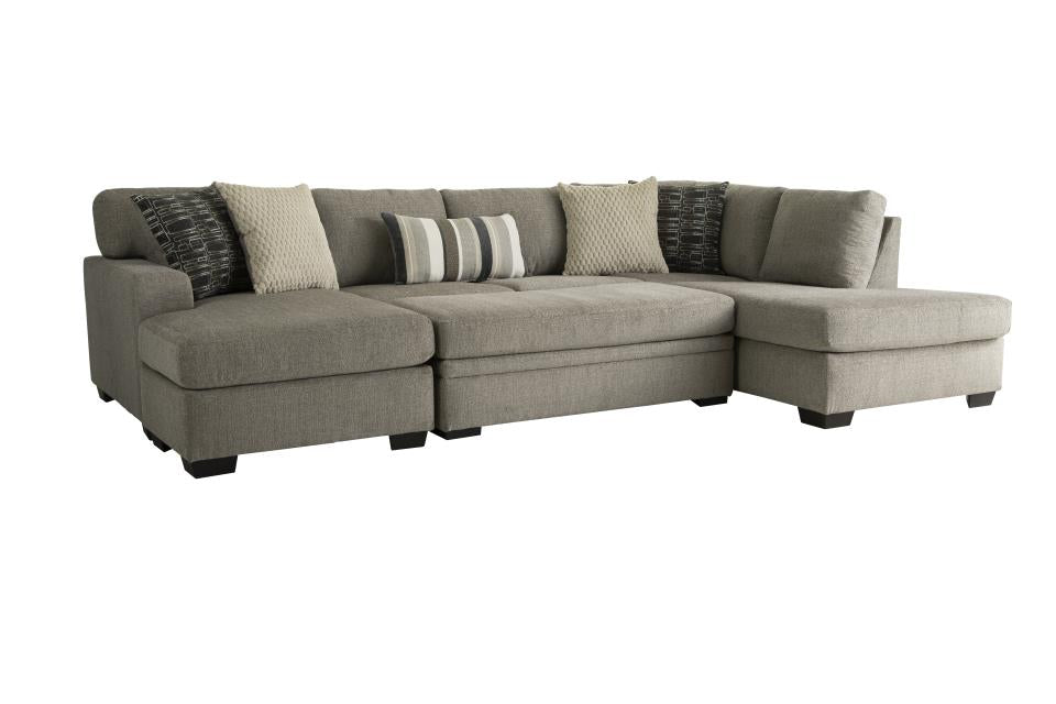 Bri Pewter Sectional Sofa