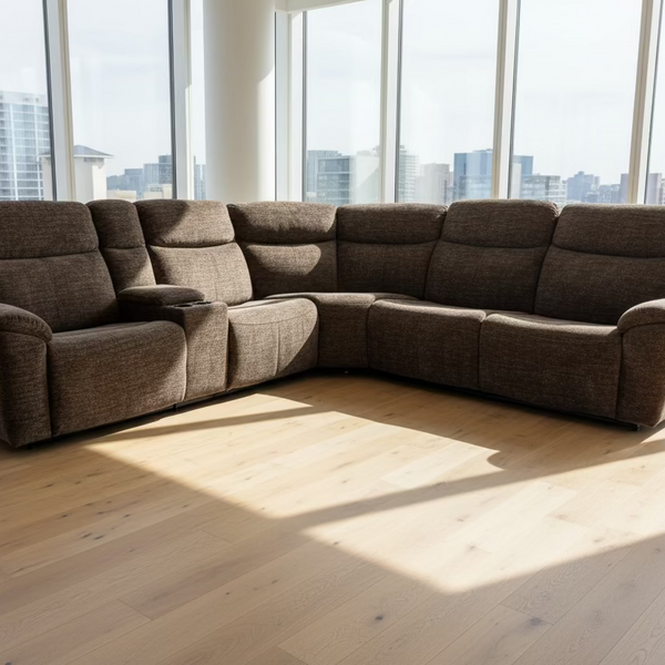 Everest 6-Piece Modular Power Reclining Sectional with Adjustable Head