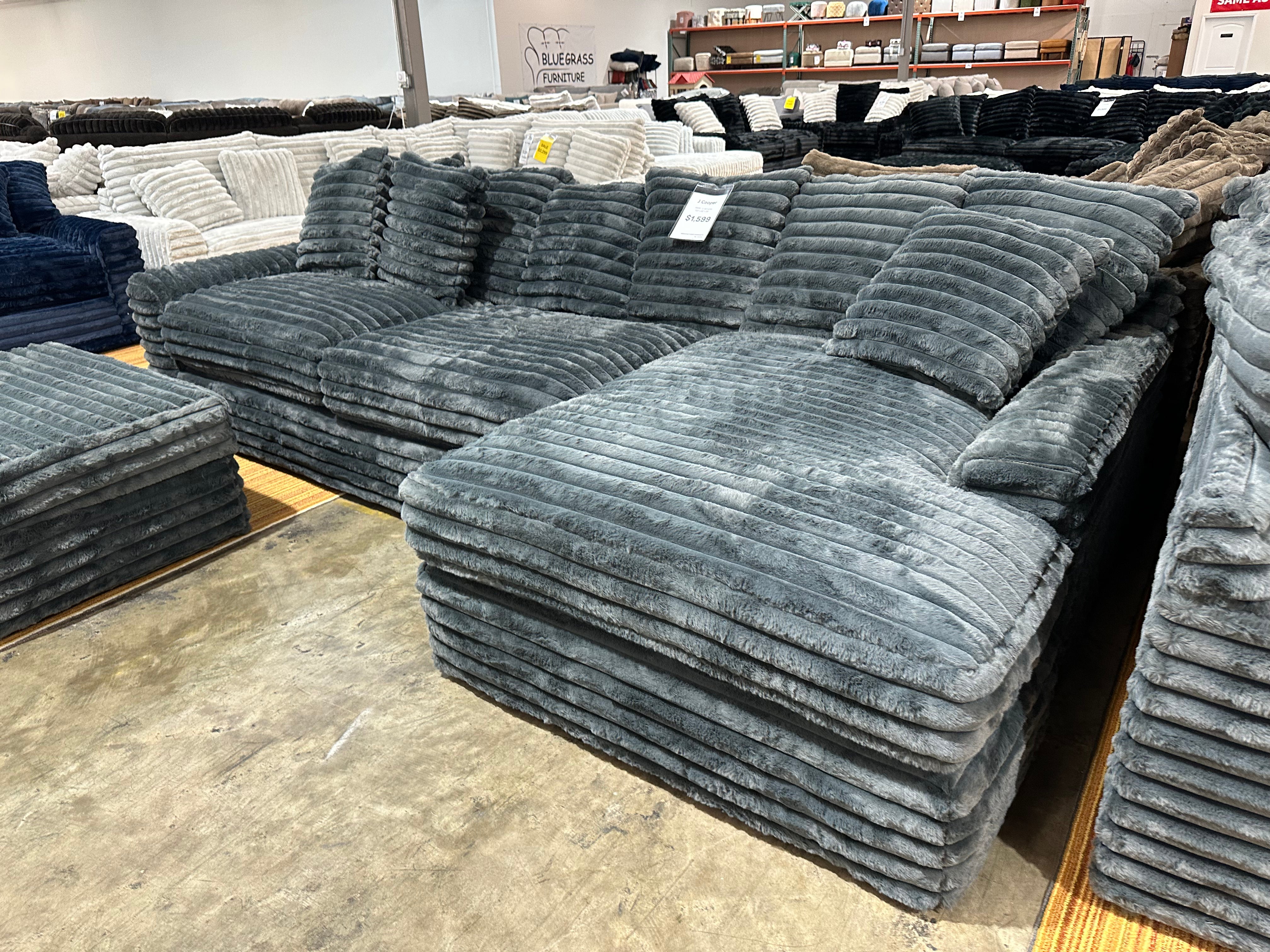 Julia Gray Corduroy 2 Piece Sectional