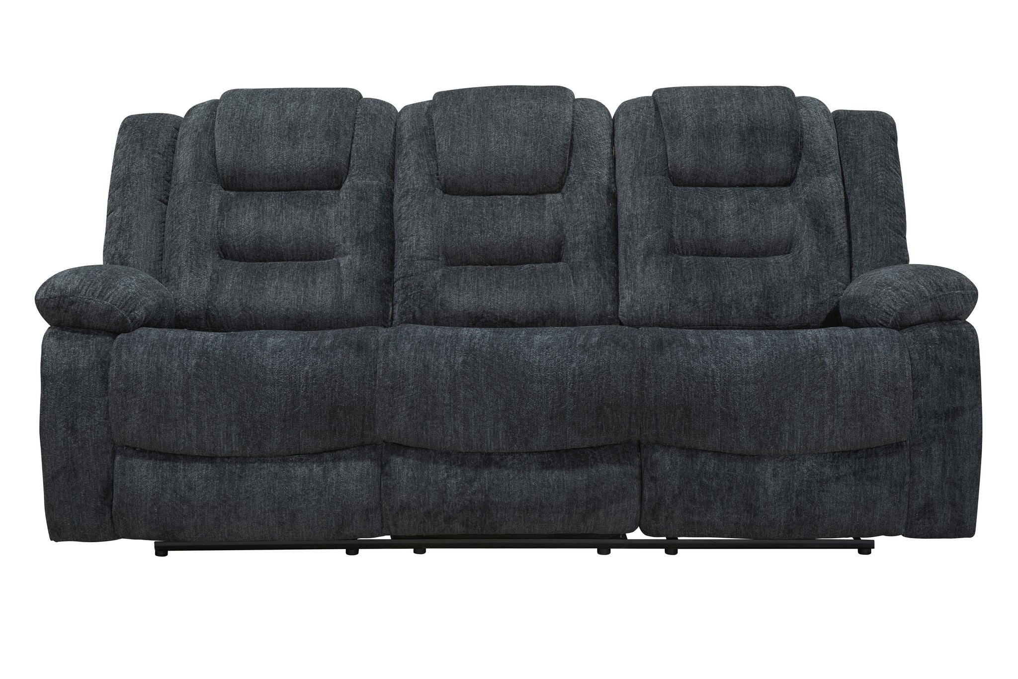 Bristol Manual Dual Reclining Sofa - Dark Gray