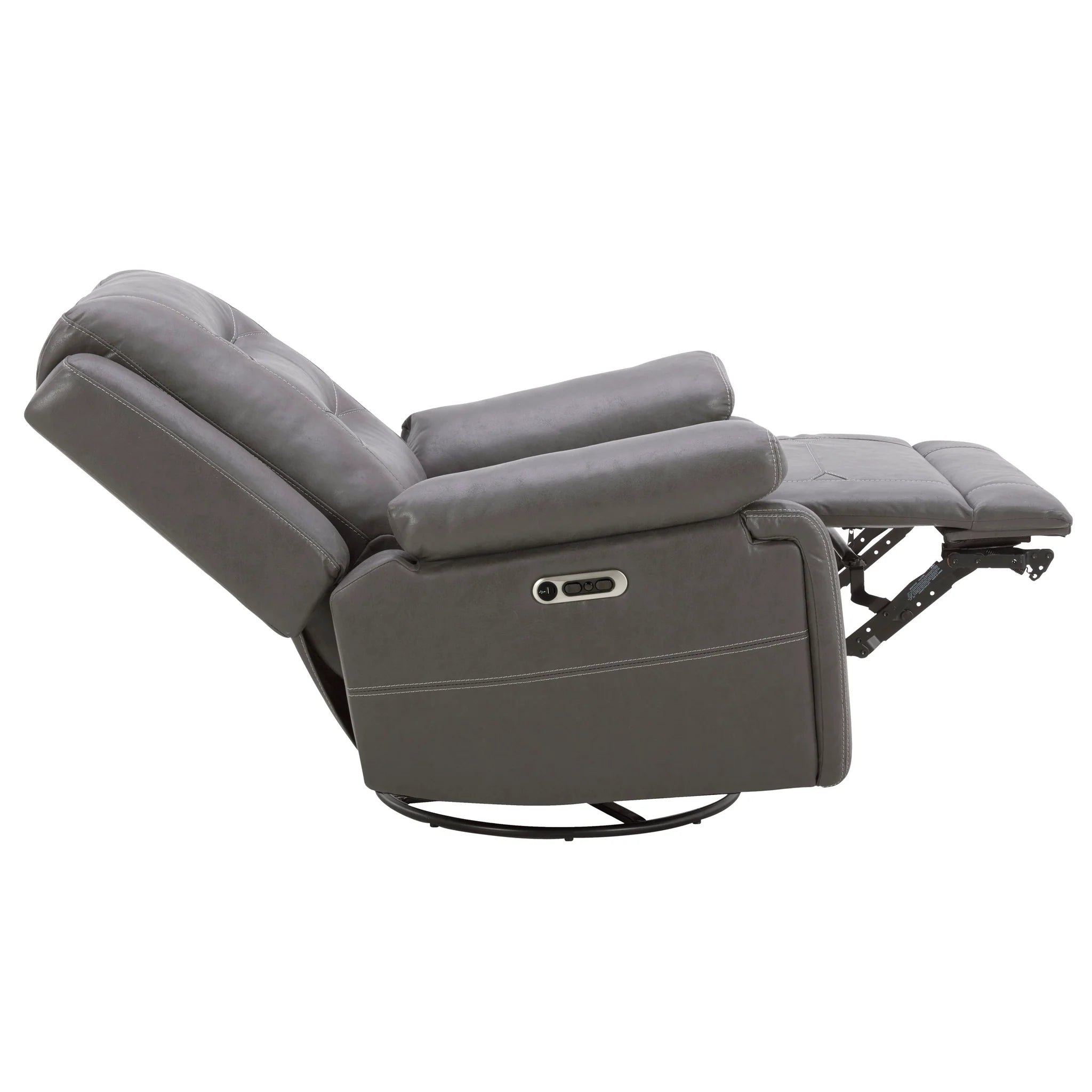 Cali - Charcoal Power Swivel Glider Recliner