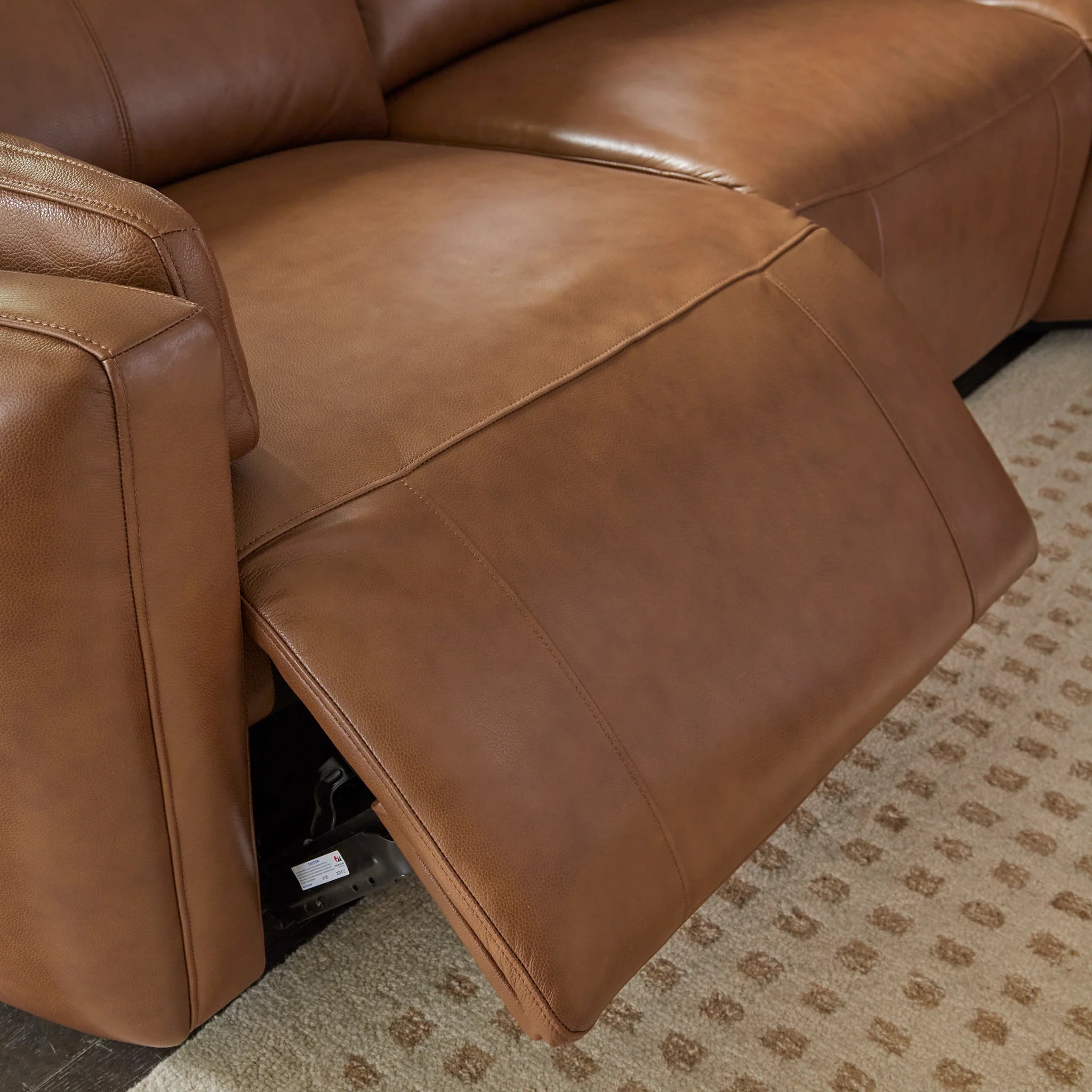 Monroe 7pc Modular Power Reclining Sectional With Power Adjustable Headrests - Caramel