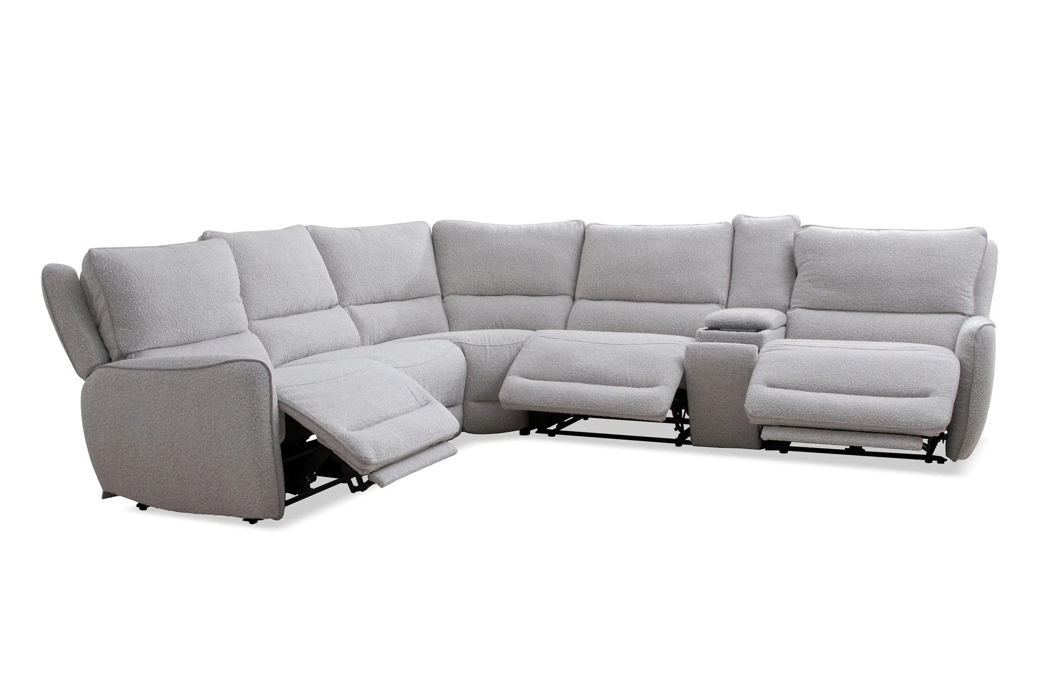 Stellar 6PC Modular Power Reclining Sectional - Bloke Cotton