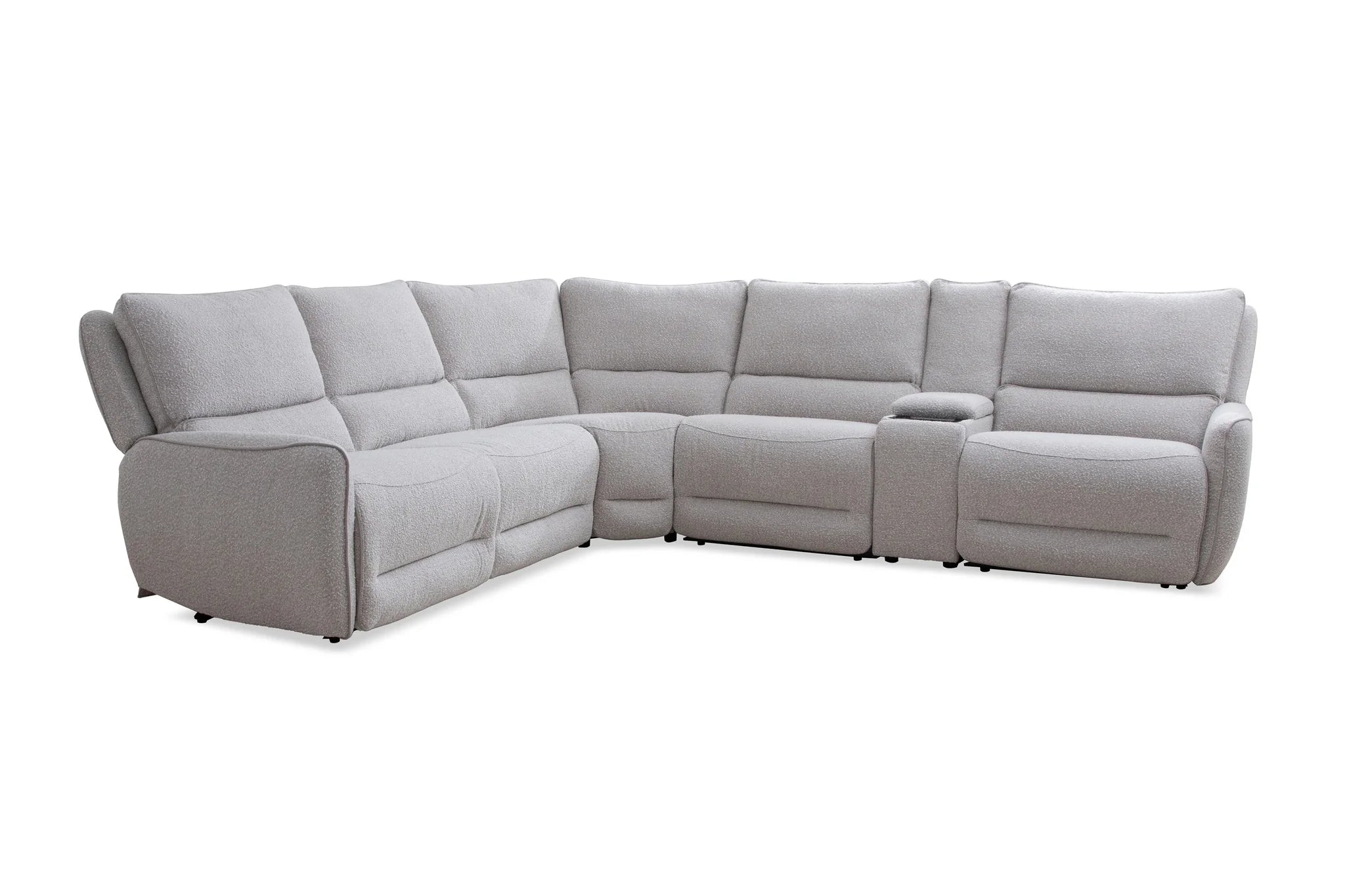 Sorento 6PC Modular Power Reclining Sectional - White