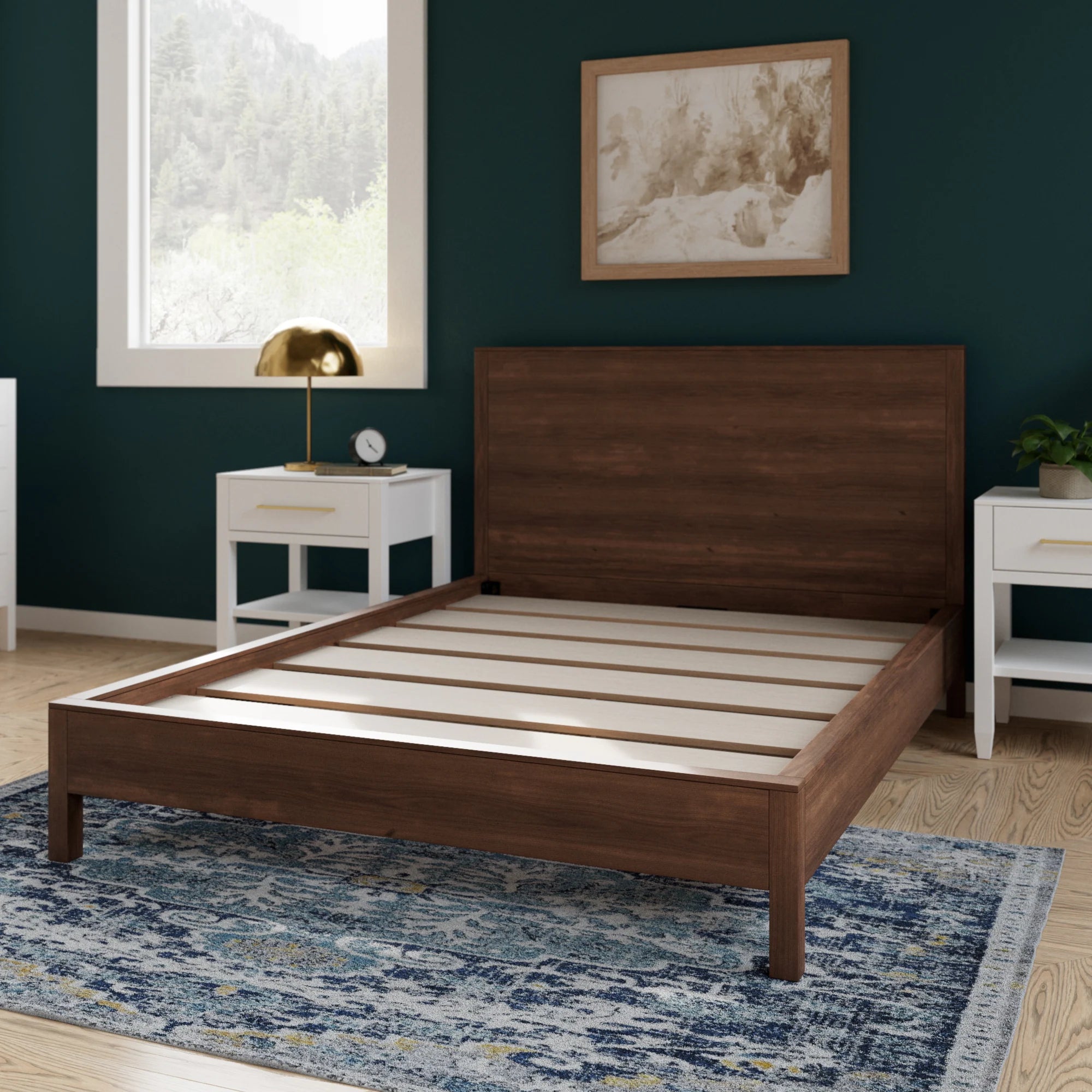 Salt Flat Acacia Wood Platform Bed