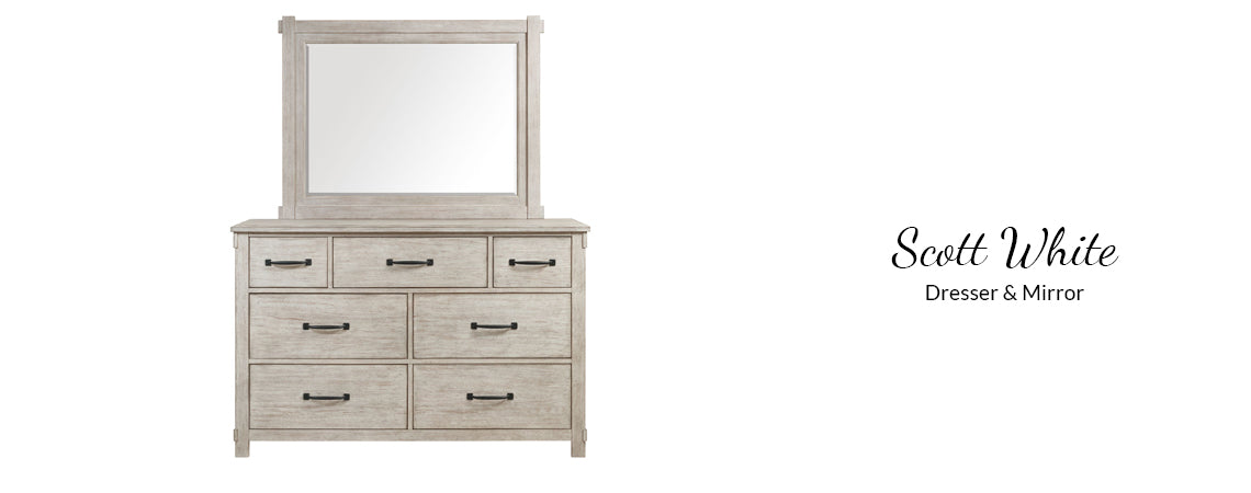Scott Chocolate / White 4-Piece Bedroom Set