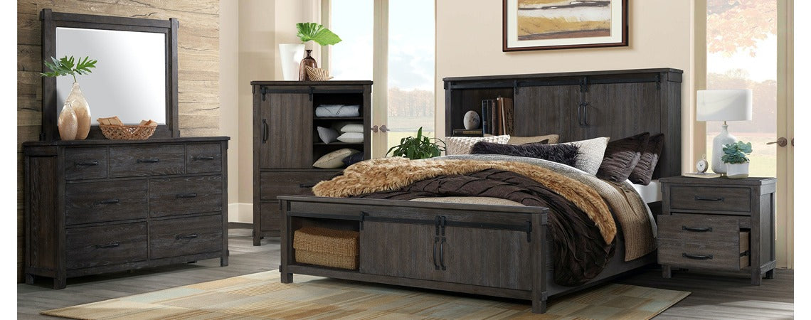 Scott Chocolate / White 4-Piece Bedroom Set
