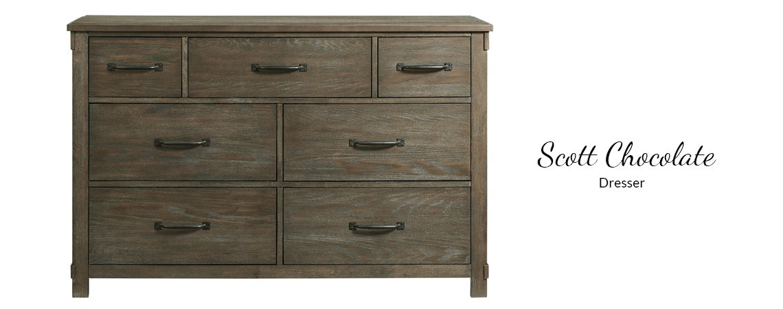Scott Chocolate / White 4-Piece Bedroom Set