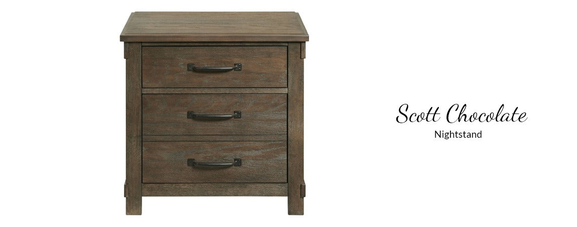 Scott Chocolate / White 4-Piece Bedroom Set