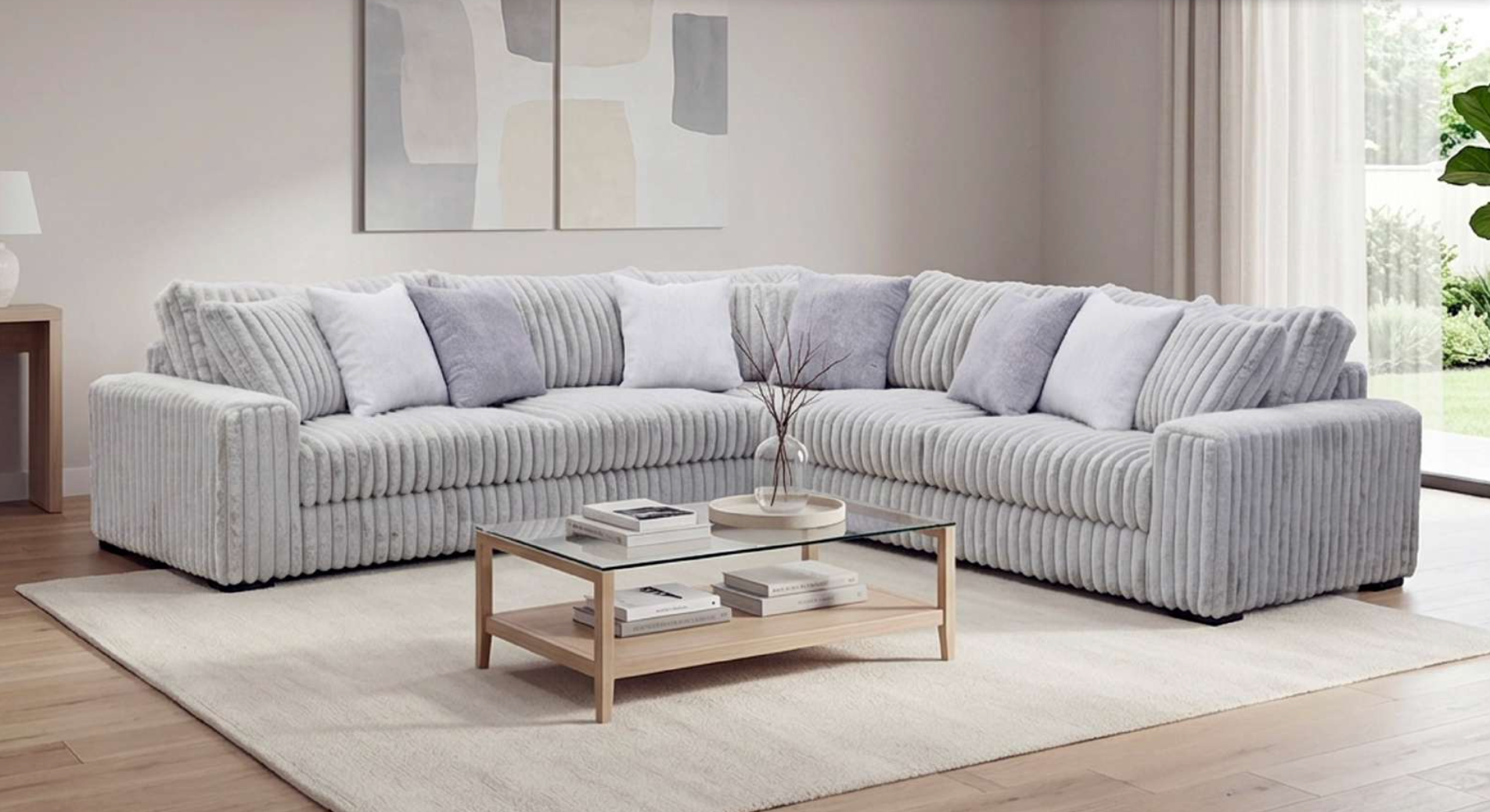 Wesley Corduroy Sectional Sofa