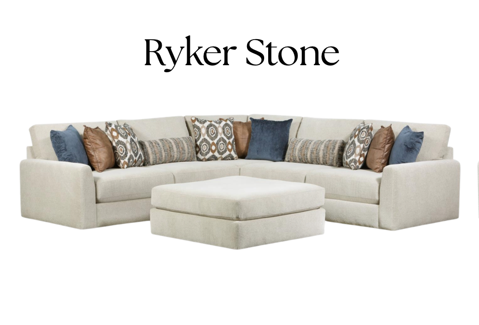 Behold Select 5-Piece Ryker Stone Sectional Sofa with Ottoman
