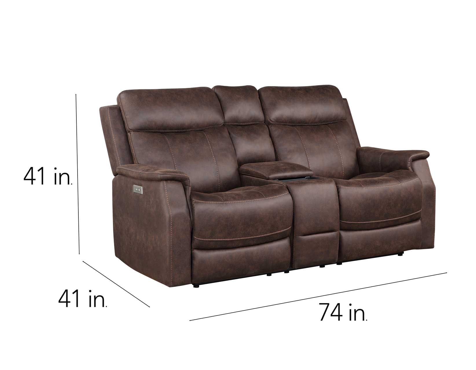 Valencia 3-Piece Dual-Power Walnut Reclining Set (Sofa, Loveseat & Chair)