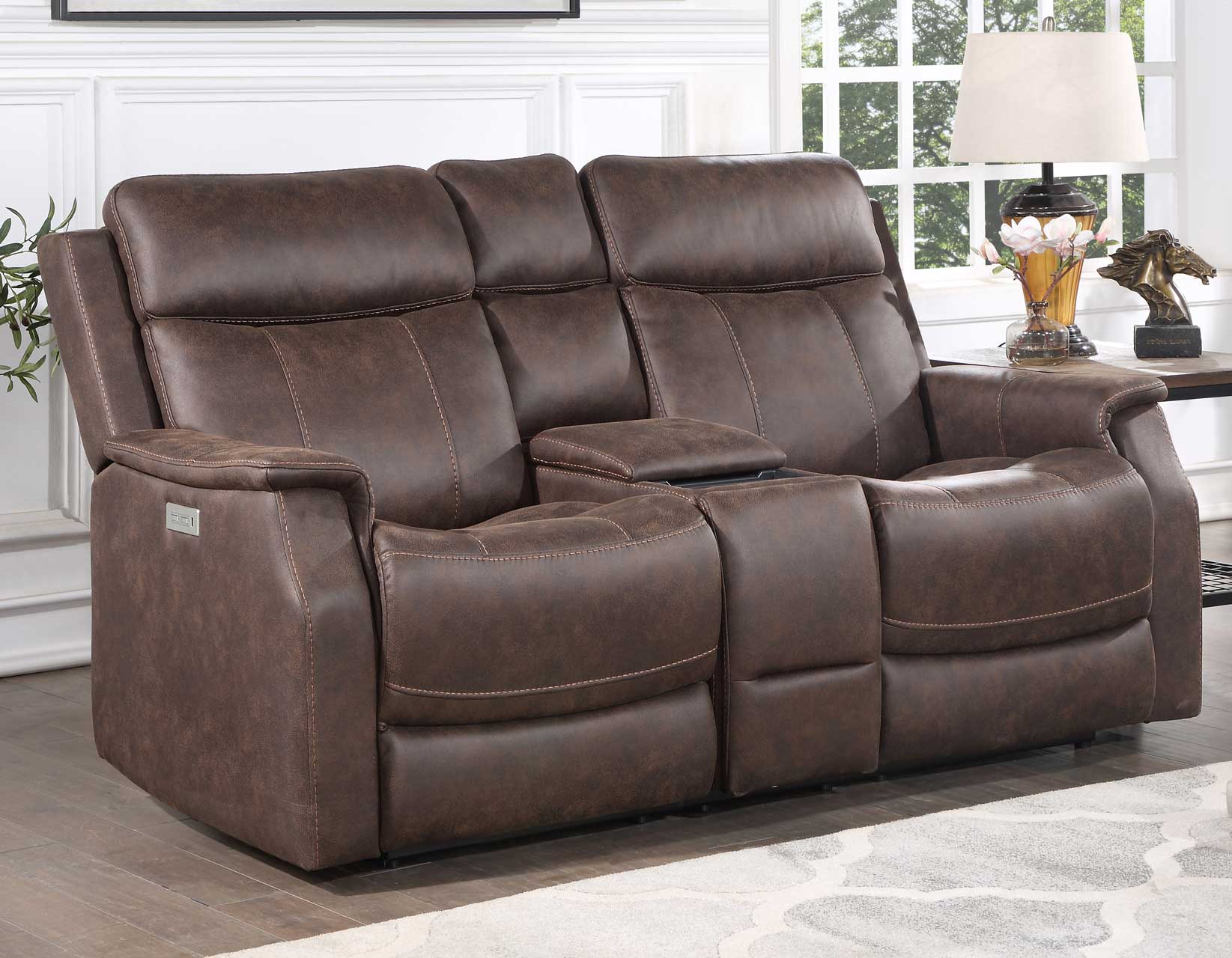 Valencia 3-Piece Dual-Power Walnut Reclining Set (Sofa, Loveseat & Chair)