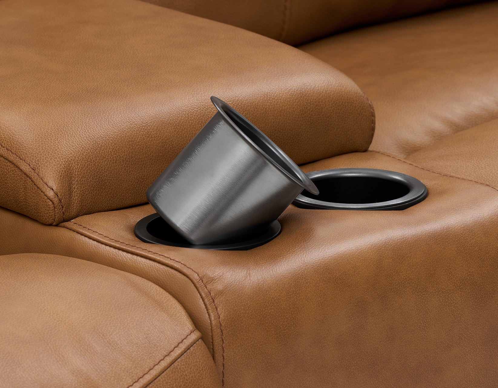 Gatlin Dual-Power Leather 6-Piece Modular Reclining Sectional