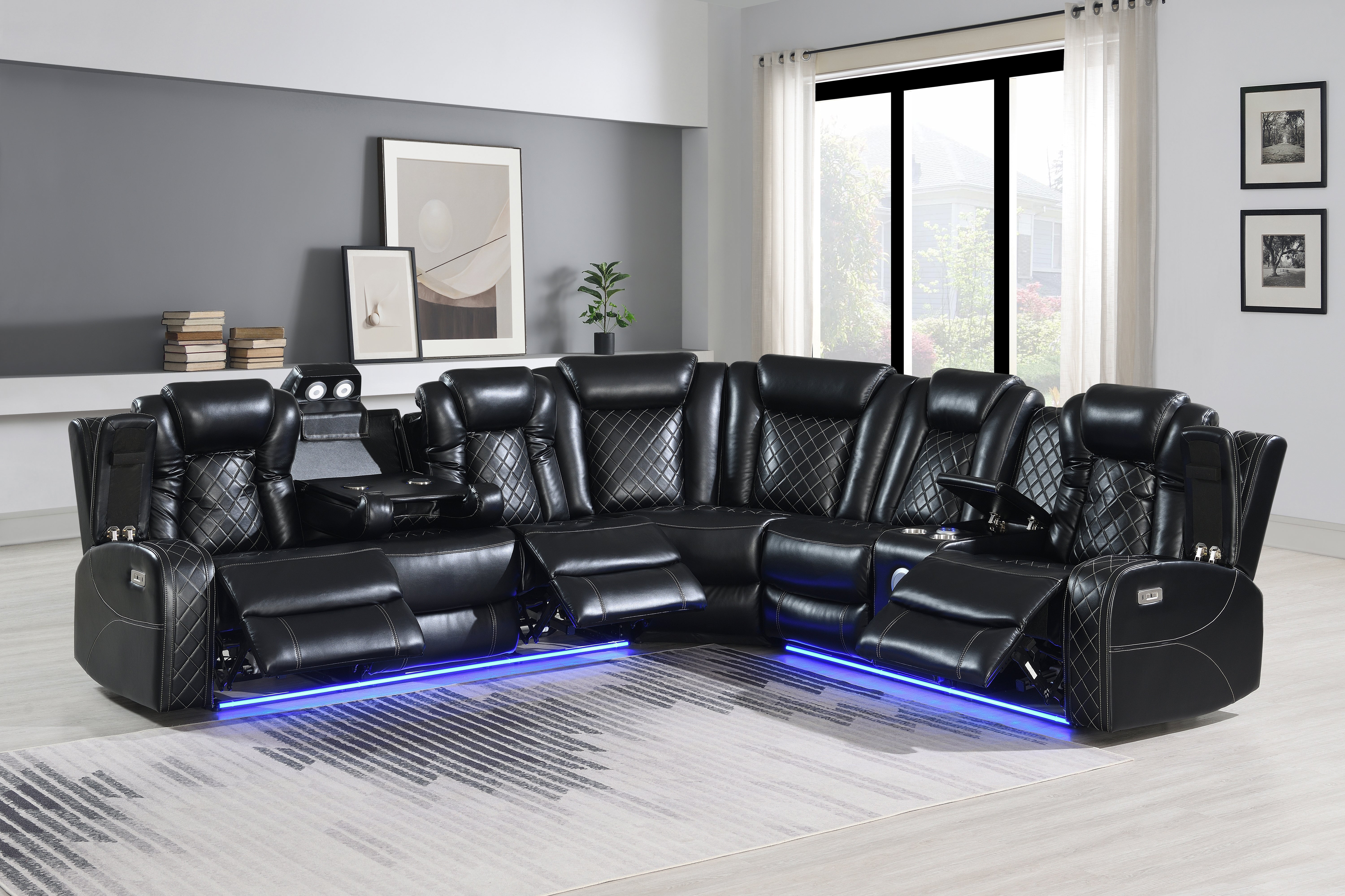 家具 Orion Orion 3-Piece Power Reclining Sectional Sofa