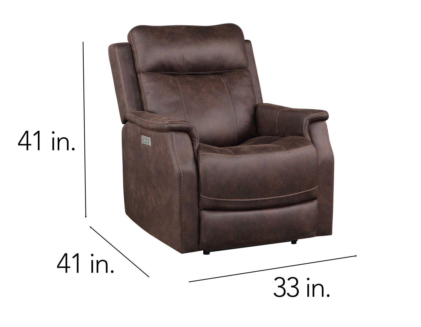 Valencia 3-Piece Dual-Power Walnut Reclining Set (Sofa, Loveseat & Chair)