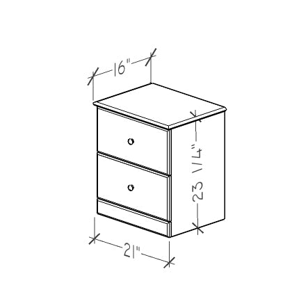 2-Drawer Nightstand