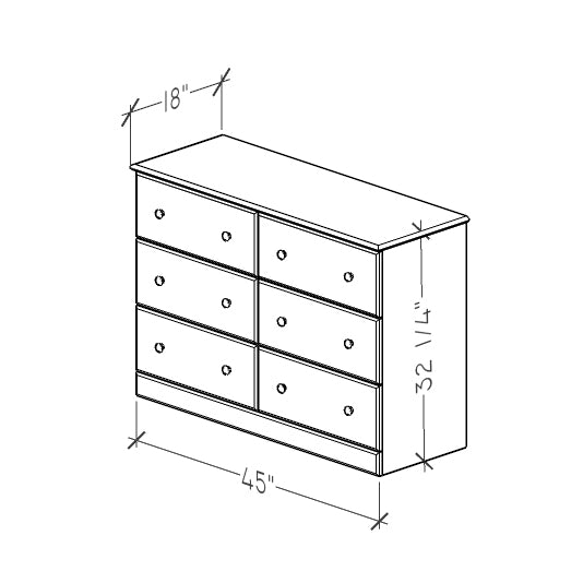 6-Drawer Dresser